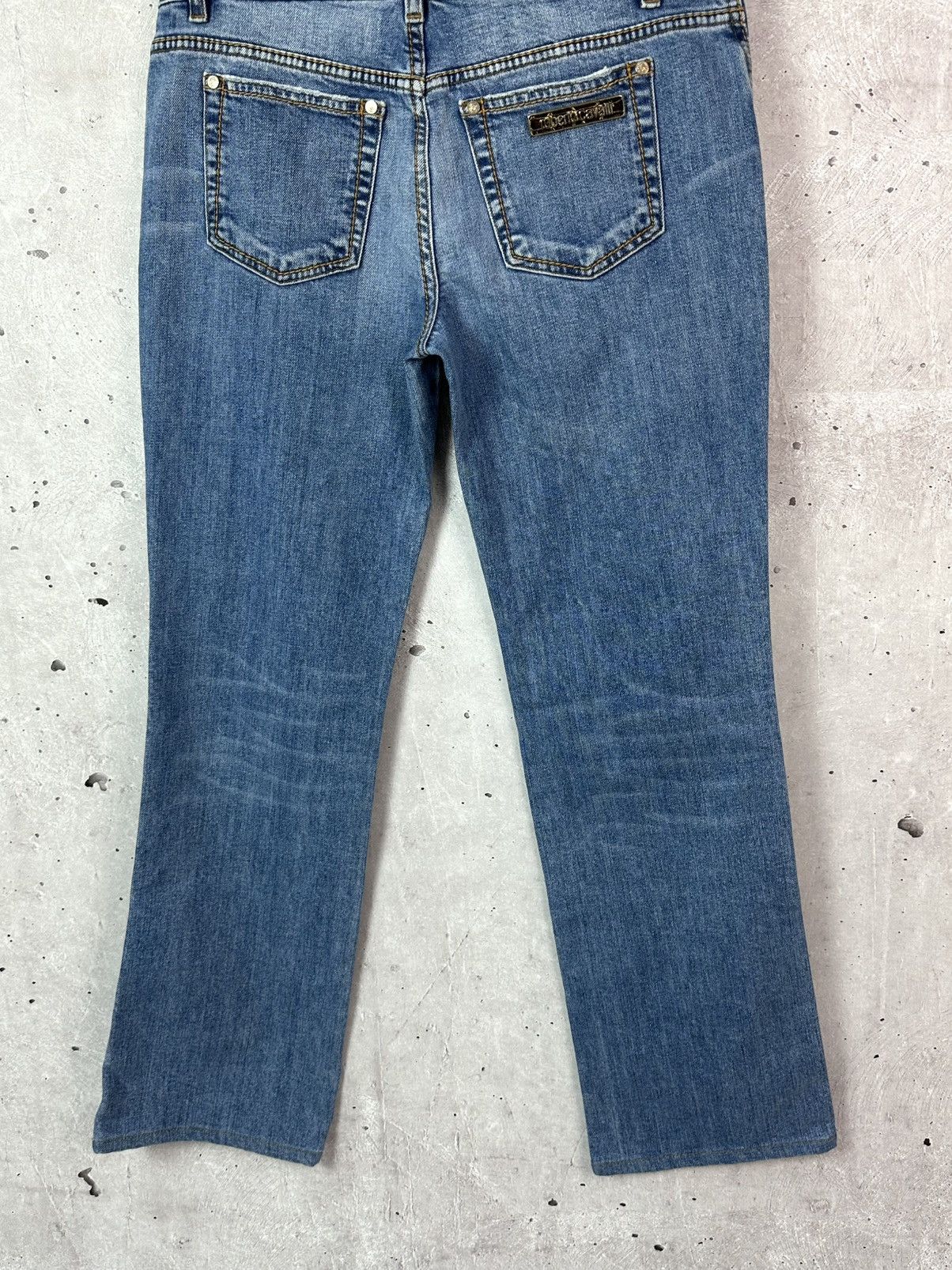 Roberto Cavalli Vintage Roberto Cavalli Blue Washed Cotton Women’s Jeans Size 32" / US 10 / IT 46 - 8 Thumbnail