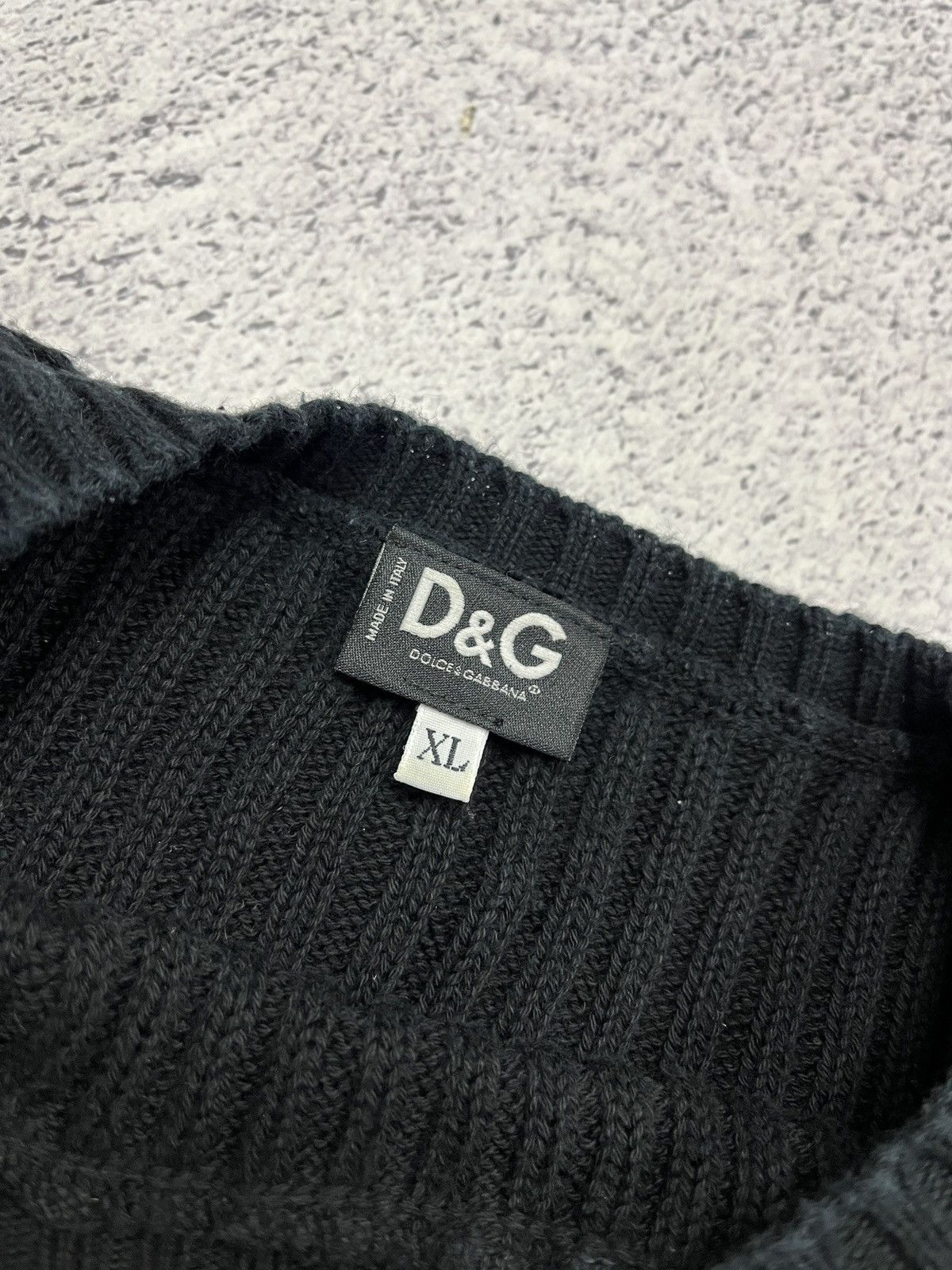 Dolce & Gabbana Dolce Gabbana Ribbed Knit Sweater Japanese Avant Garde Y2k Size US XL / EU 56 / 4 - 6 Thumbnail