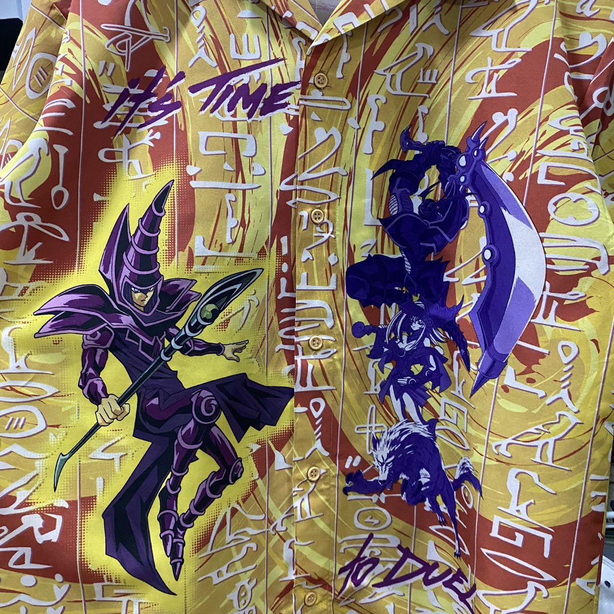 Anime × Japanese Brand × Vintage VINTAGE 1996 RARE‼️YuGiOh AOP Underlicense Shirts Button Ups Size US L / EU 52-54 / 3 - 5 Thumbnail