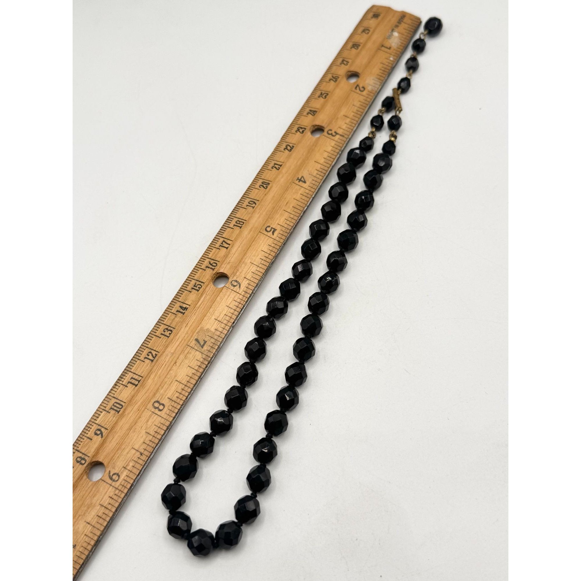 Vintage Estate vintage faceted black crystal necklace Size ONE SIZE - 5 Thumbnail