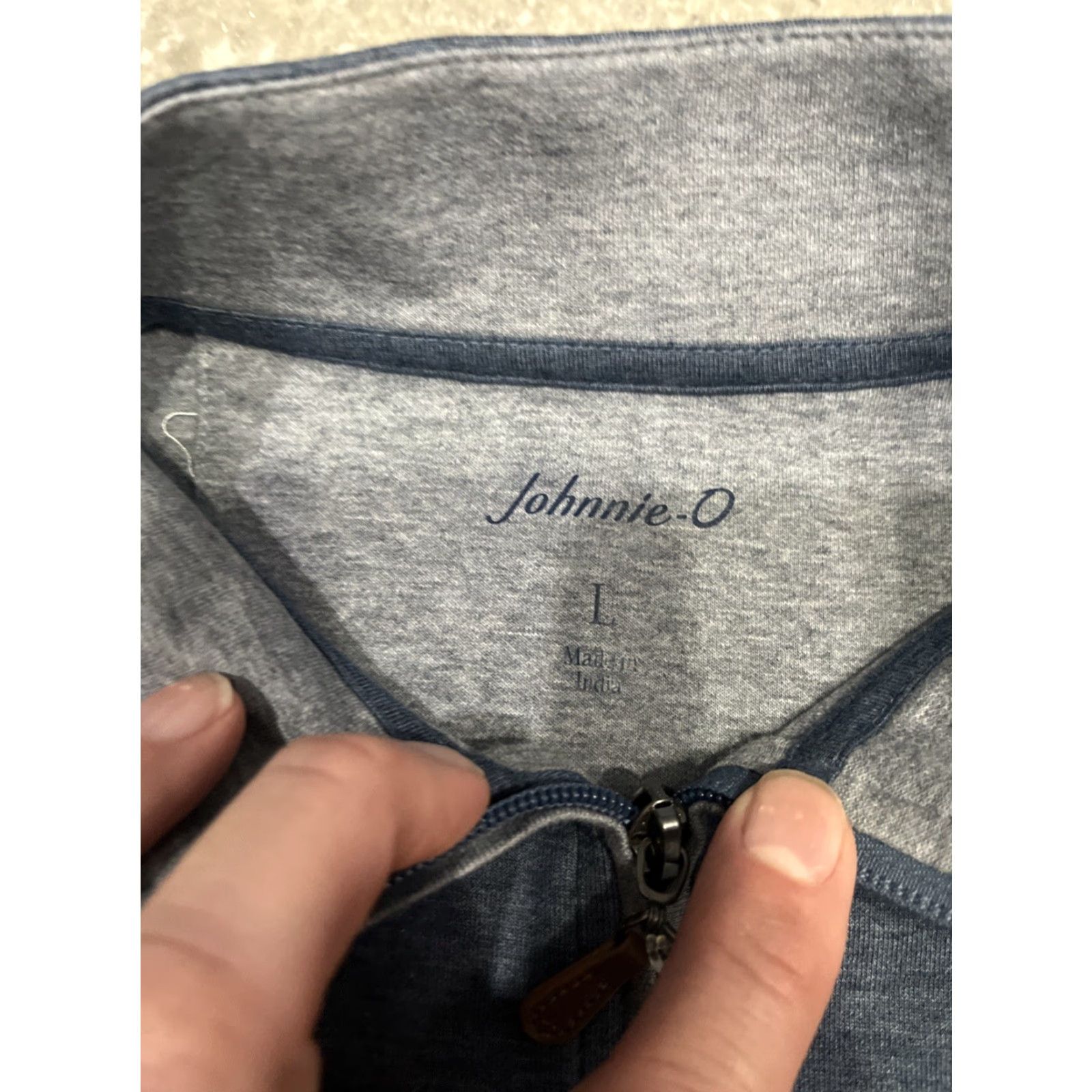 johnnie-O Johnnie - O Sully 1/4 Zip Pullover Mens L Blue Wesco Logo Shirt Sweater 1/4 Zip Logo Wesco L Blue Mens Size US L / EU 52-54 / 3 - 3 Thumbnail