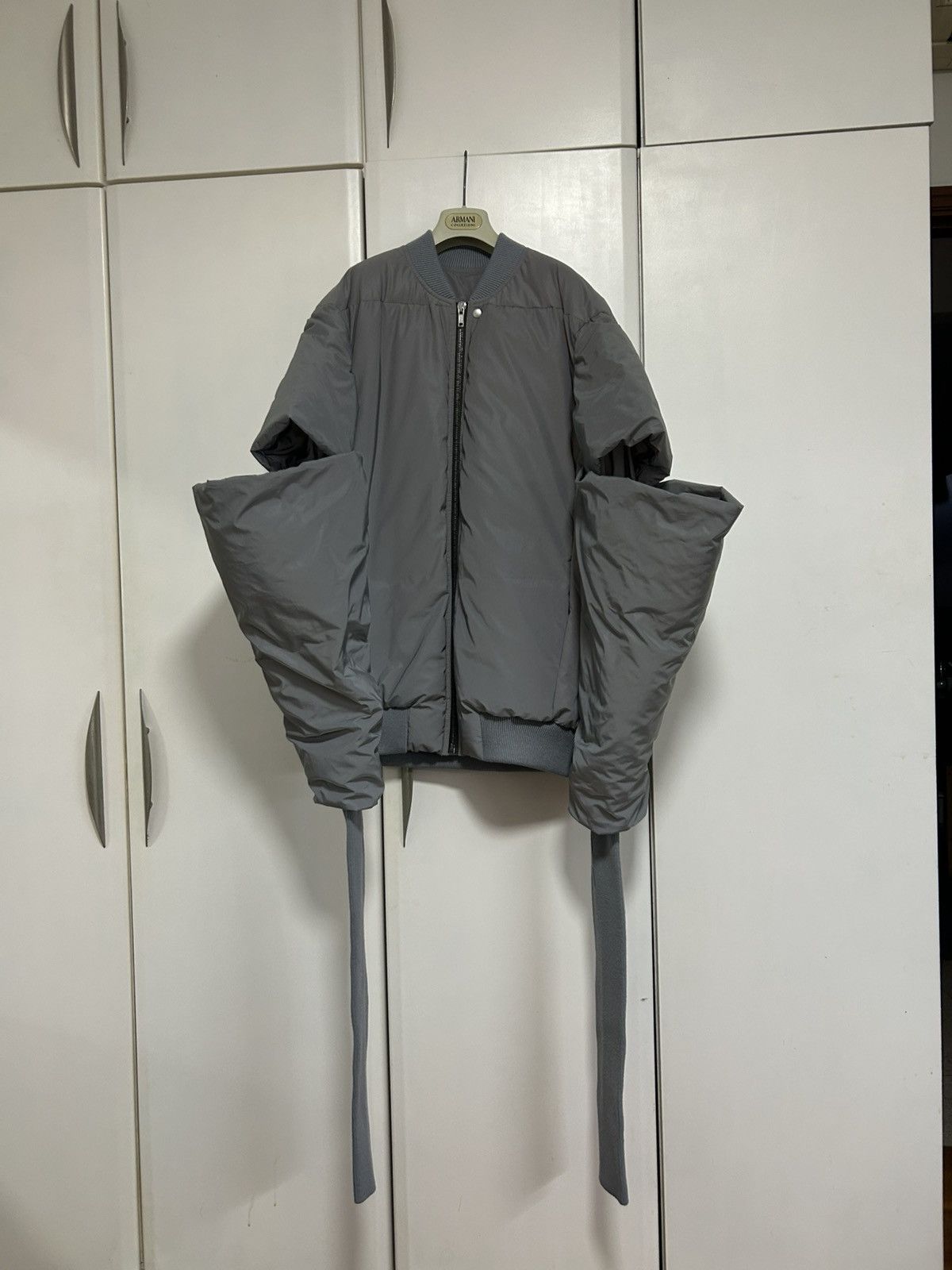 Rick Owens 48 Runway Gauntlet Puffer Bomber Reflex FW22 STROBE Size US M / EU 48-50 / 2 - 2 Thumbnail