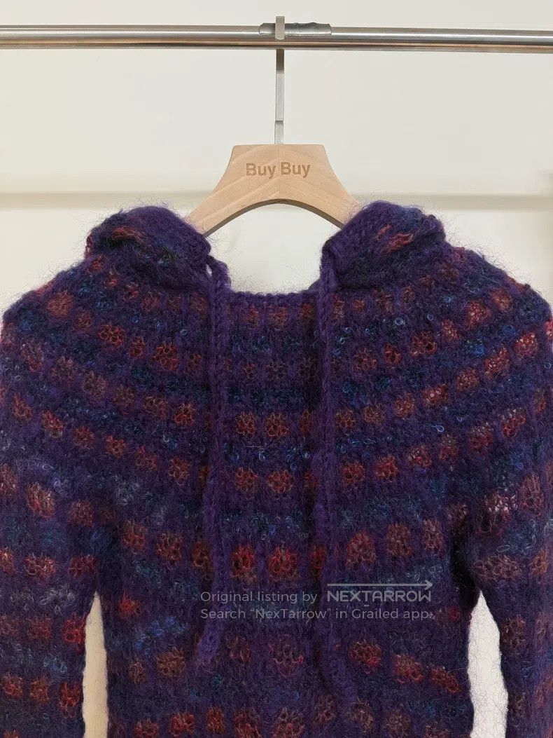 Comme des Garcons Comme Des Garcons Wool Knit Hooded Fitted Top Size S / US 4 / IT 40 - 2 Thumbnail