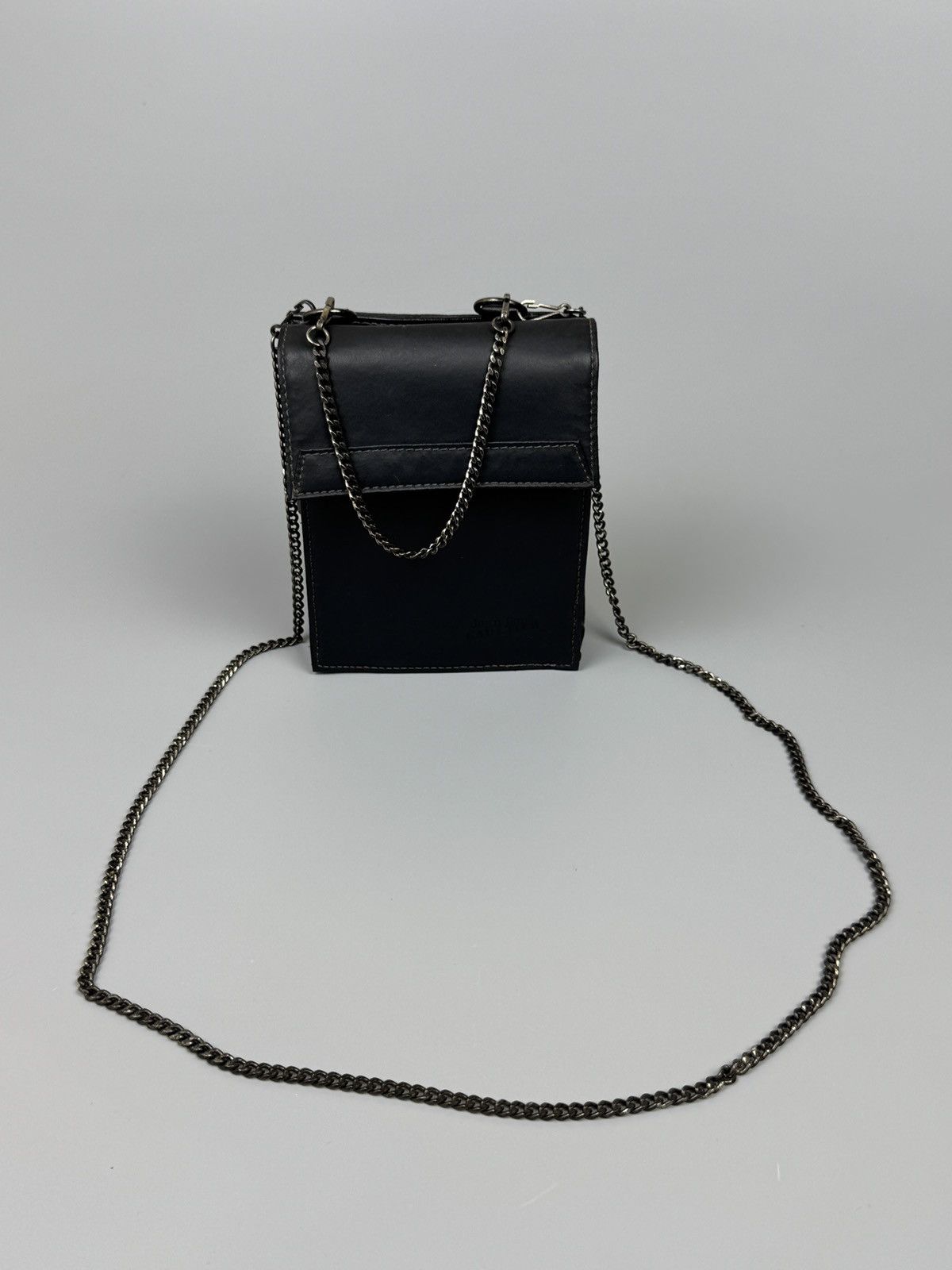 Jean Paul Gaultier !RARE! JPG Black Metallic Rose Wallet Large