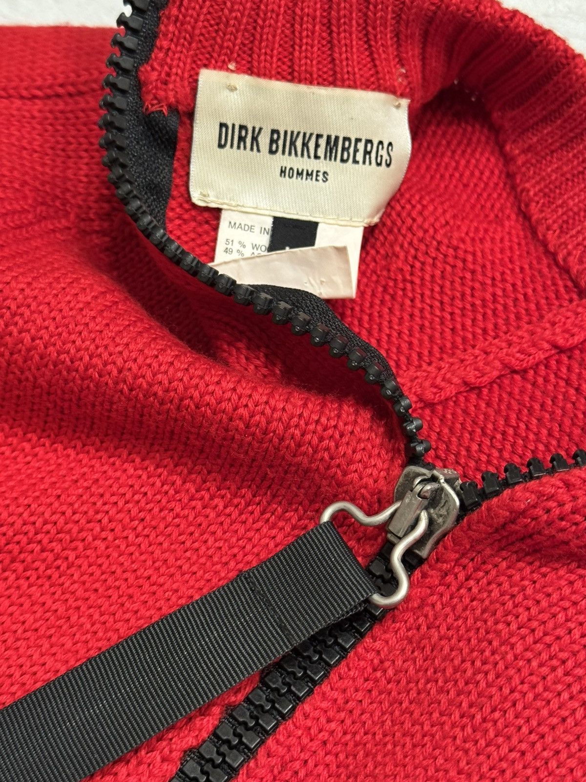 Dirk Bikkembergs AUTHENTIC RARE DIRK BIKKEMBERGS HOMME SCUBA WOOL SWEATER Size US L / EU 52-54 / 3 - 5 Thumbnail