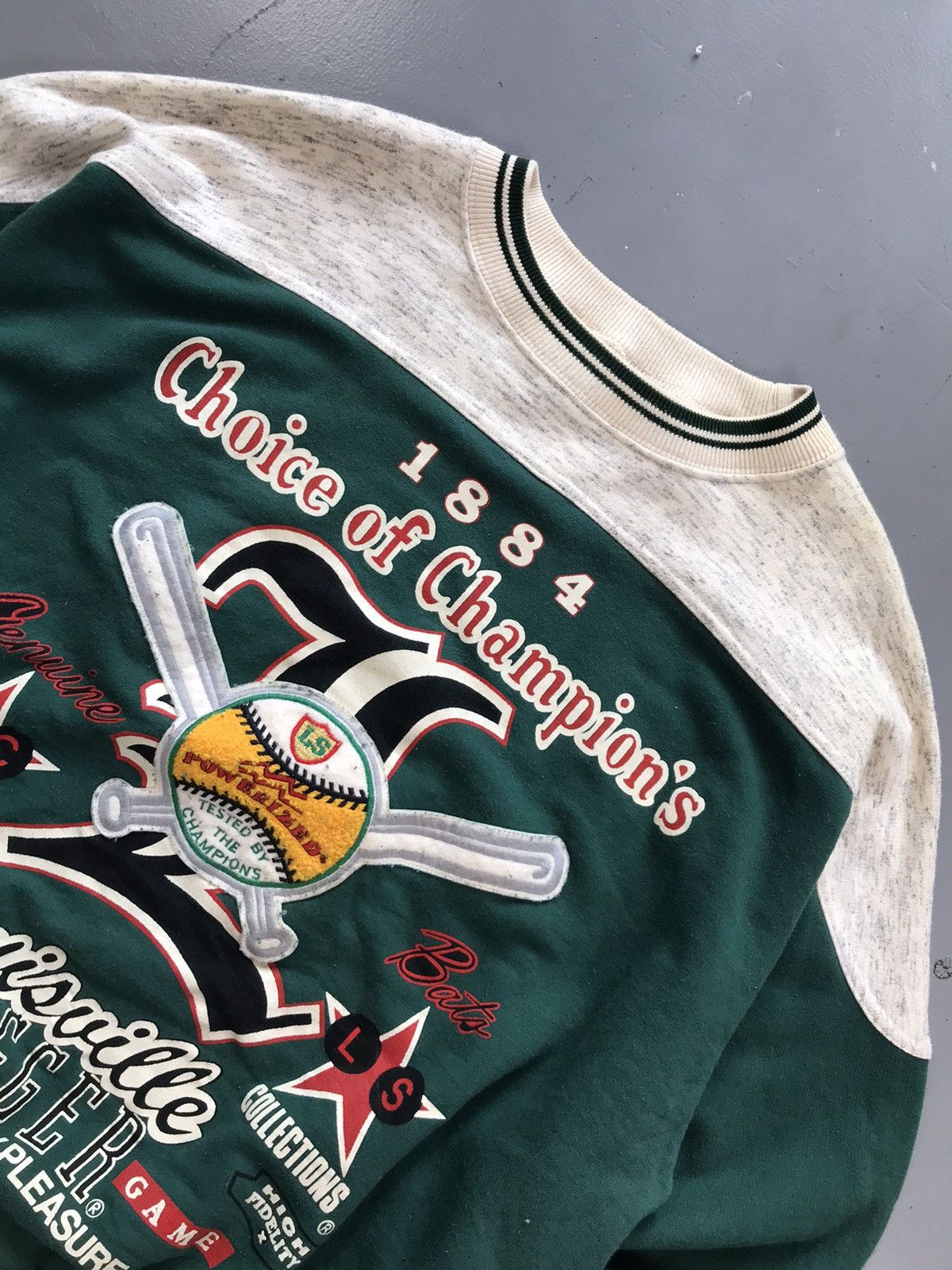Louisville Slugger × Vintage Vintage Louisville slugger SpellOut baseball ⚾️ sweatshirt Size US XL / EU 56 / 4 - 5 Thumbnail