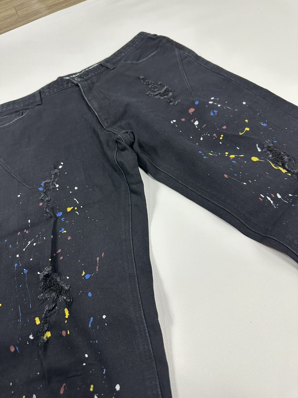 Number (N)ine Number Nine Distressed Painter Skinny Jeans Denim Pants Size US 32 / EU 48 - 4 Thumbnail