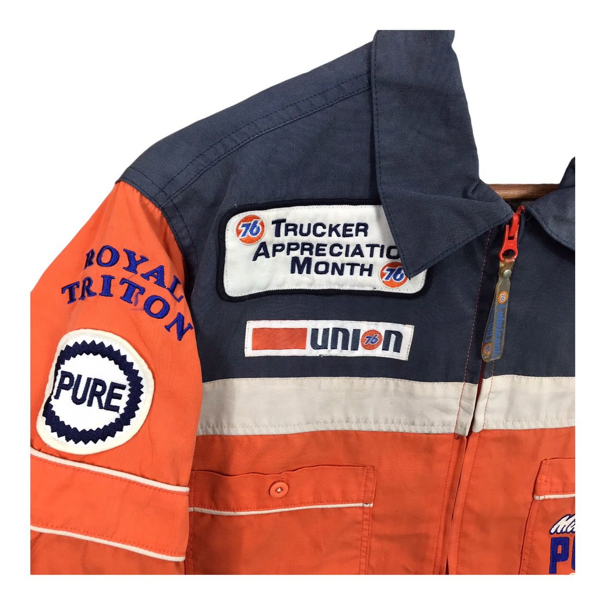 Sports Specialties × Vintage Vintage 76 Lubricants Racing Workwear Jacket Size US M / EU 48-50 / 2 - 4 Thumbnail
