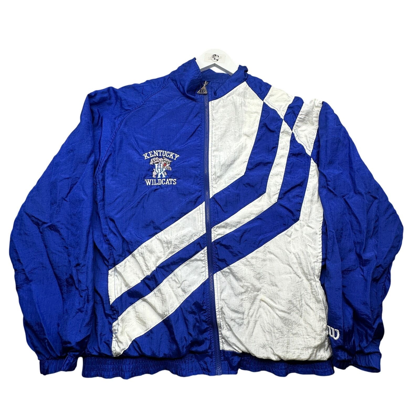 Wilson Vintage 90s Wilson Kentucky Wildcats UK Jacket XL Lined Blue Size US XL / EU 56 / 4 - 1 Thumbnail