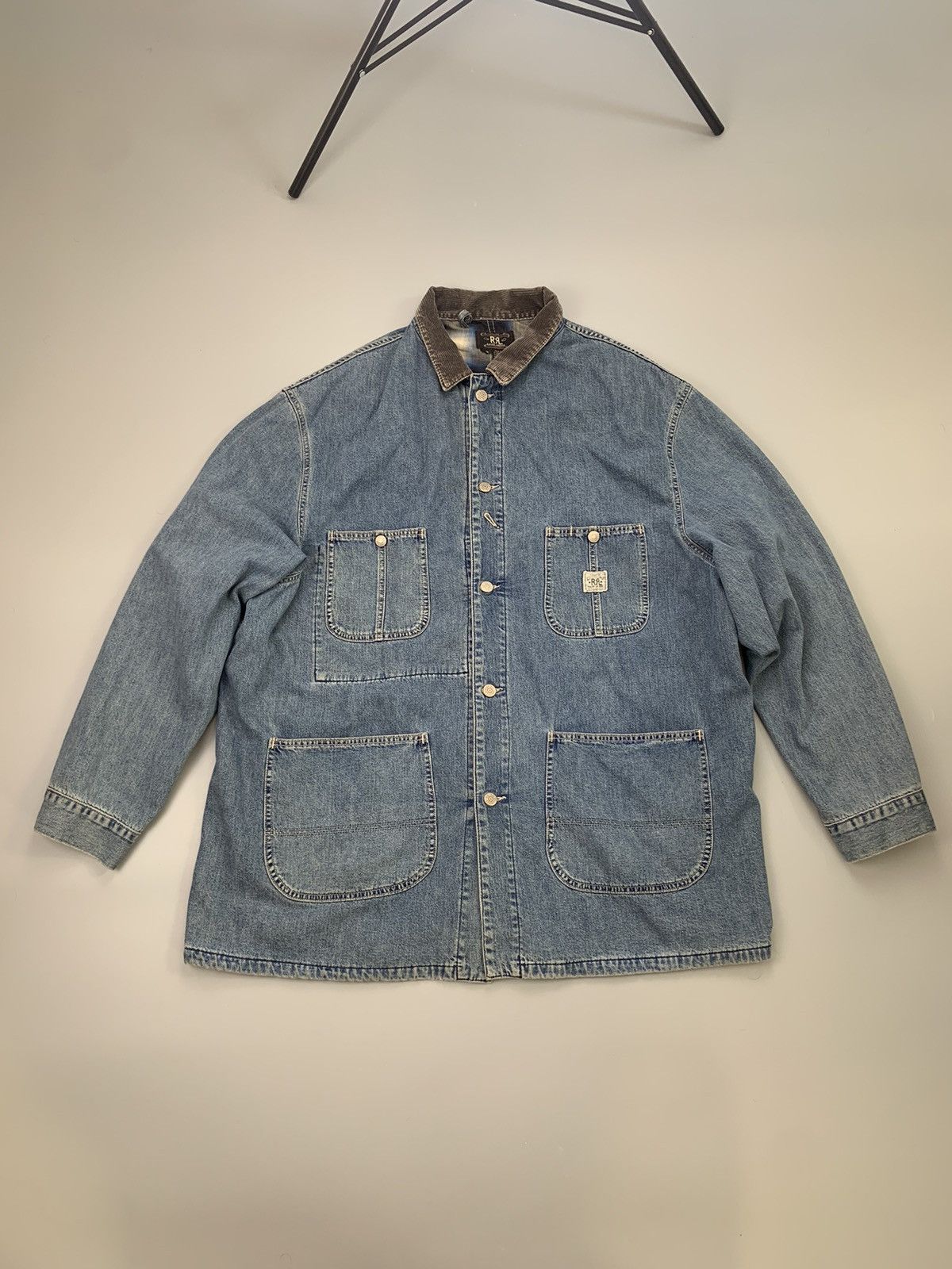 RRL Ralph Lauren × Vintage Archive Fall Of '93 RRL Ralph Lauren Chore Jackets Double RL Size US XL / EU 56 / 4 - 1 Thumbnail