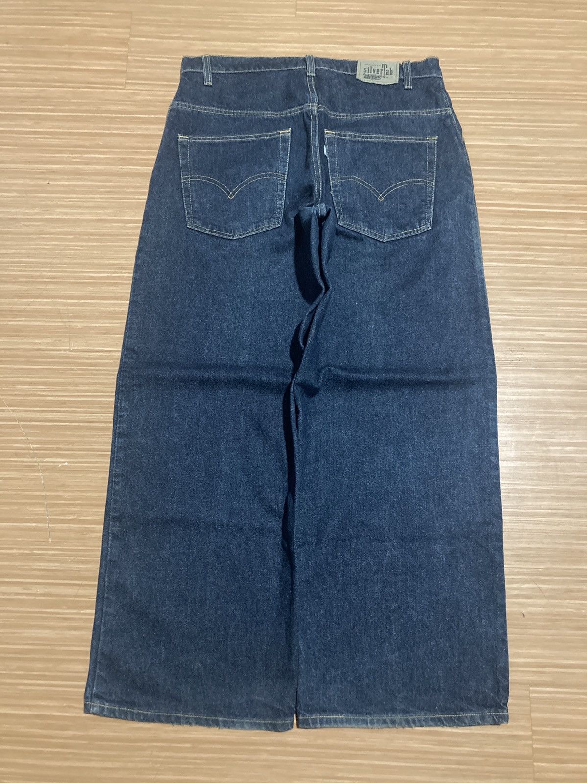 90s LEVI’S silvertab baggy black Levis Silvertab Vintage Y2K USA Mens LOOSE Baggy Denim Jeans