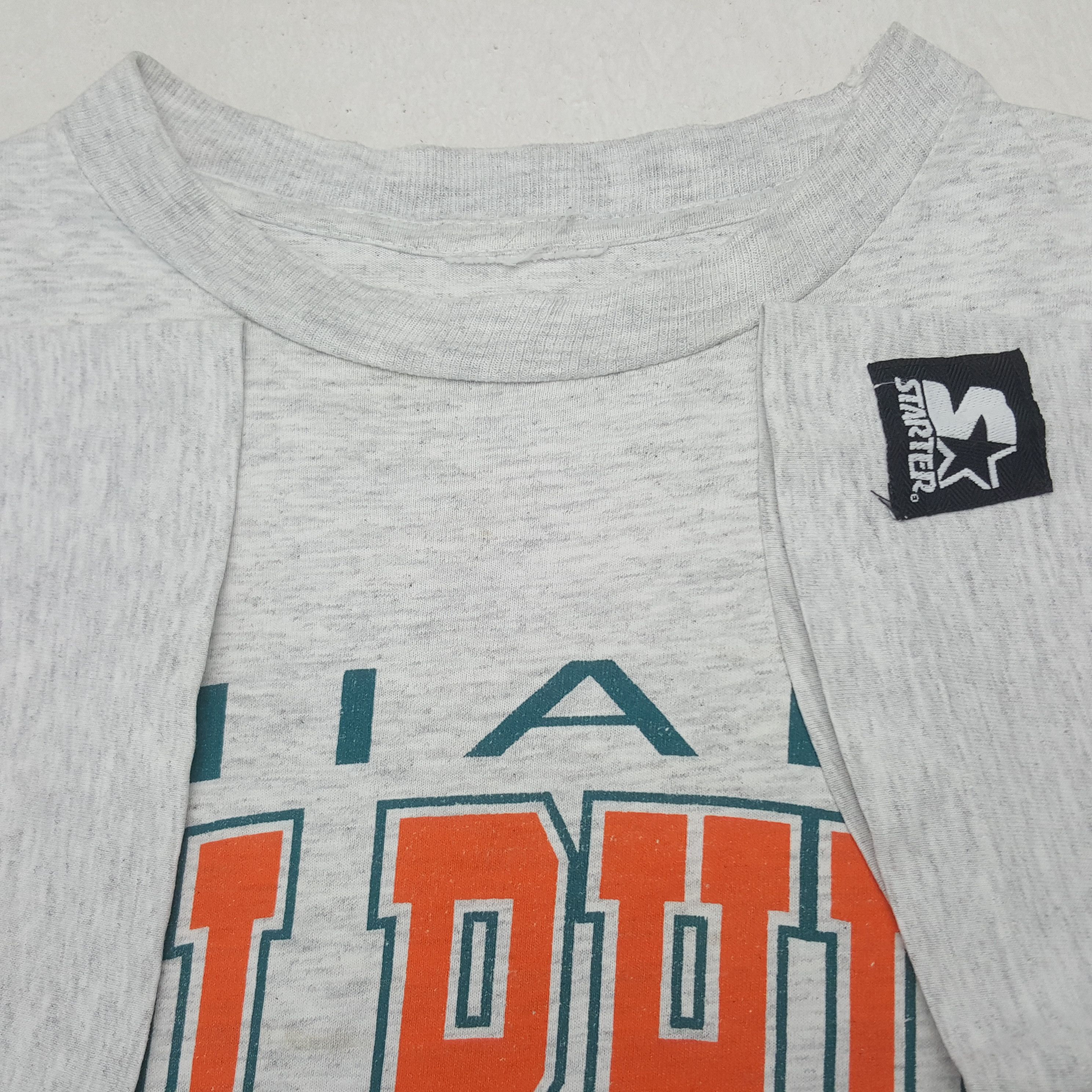 NFL × Starter × Vintage Vintage Miami Dolphins American Football Team Tshirt C276N80 Size US M / EU 48-50 / 2 - 4 Thumbnail