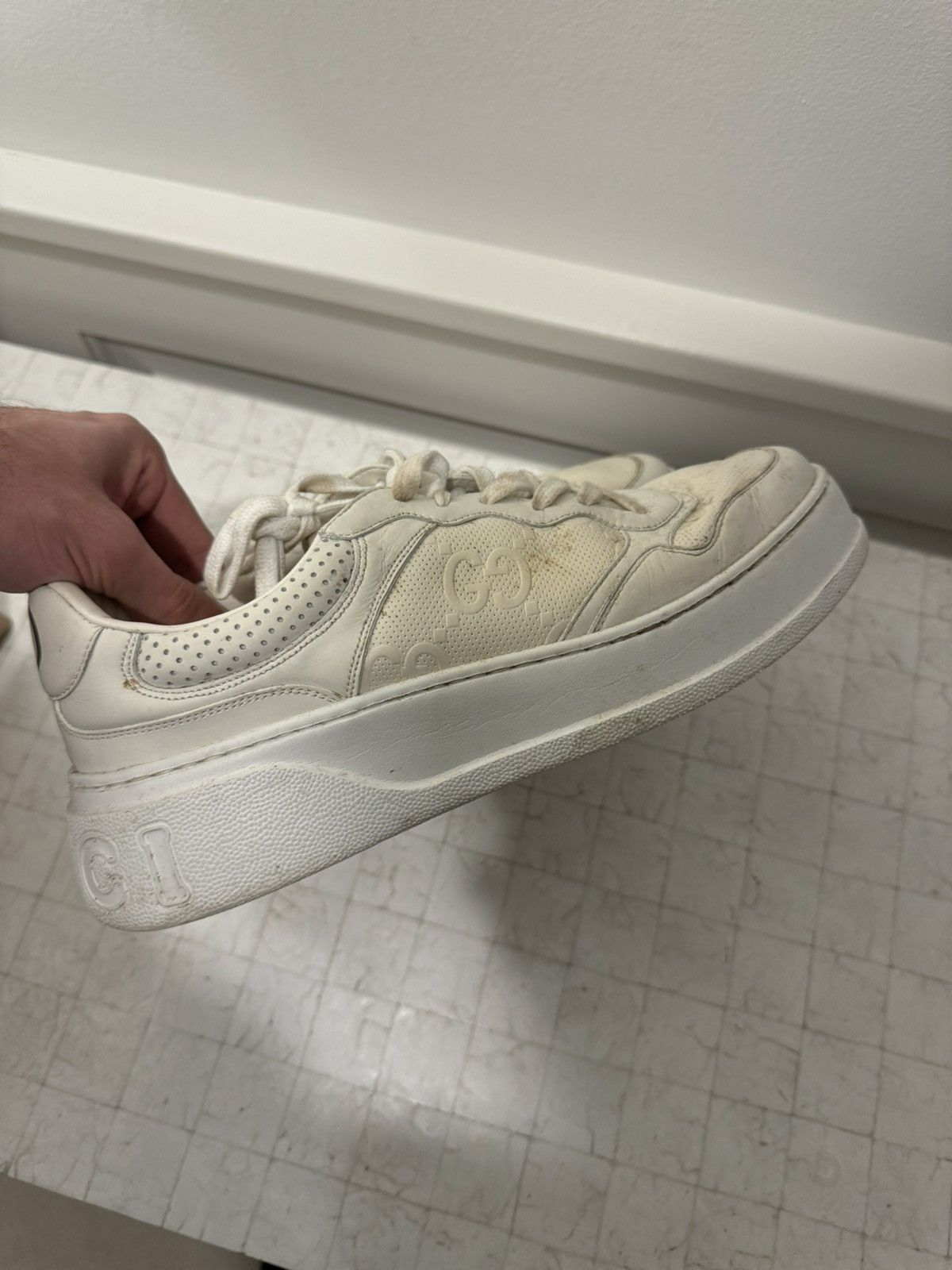 Gucci Gucci GG embossed sneaker Size US 11 / EU 44 - 2 Thumbnail