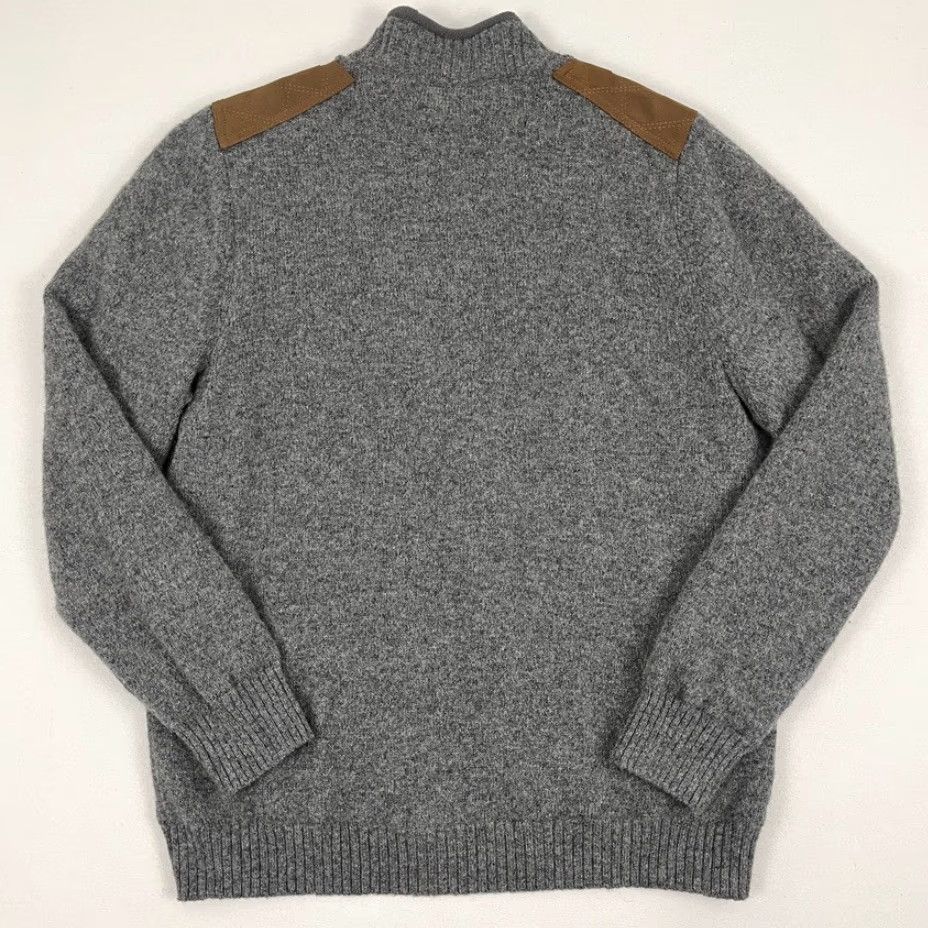 Vintage Duluth Trading Jacket Men L Gray Shetland Wool Quilted Shoulder Shooting Sweater Jacket Size US L / EU 52-54 / 3 - 8 Thumbnail