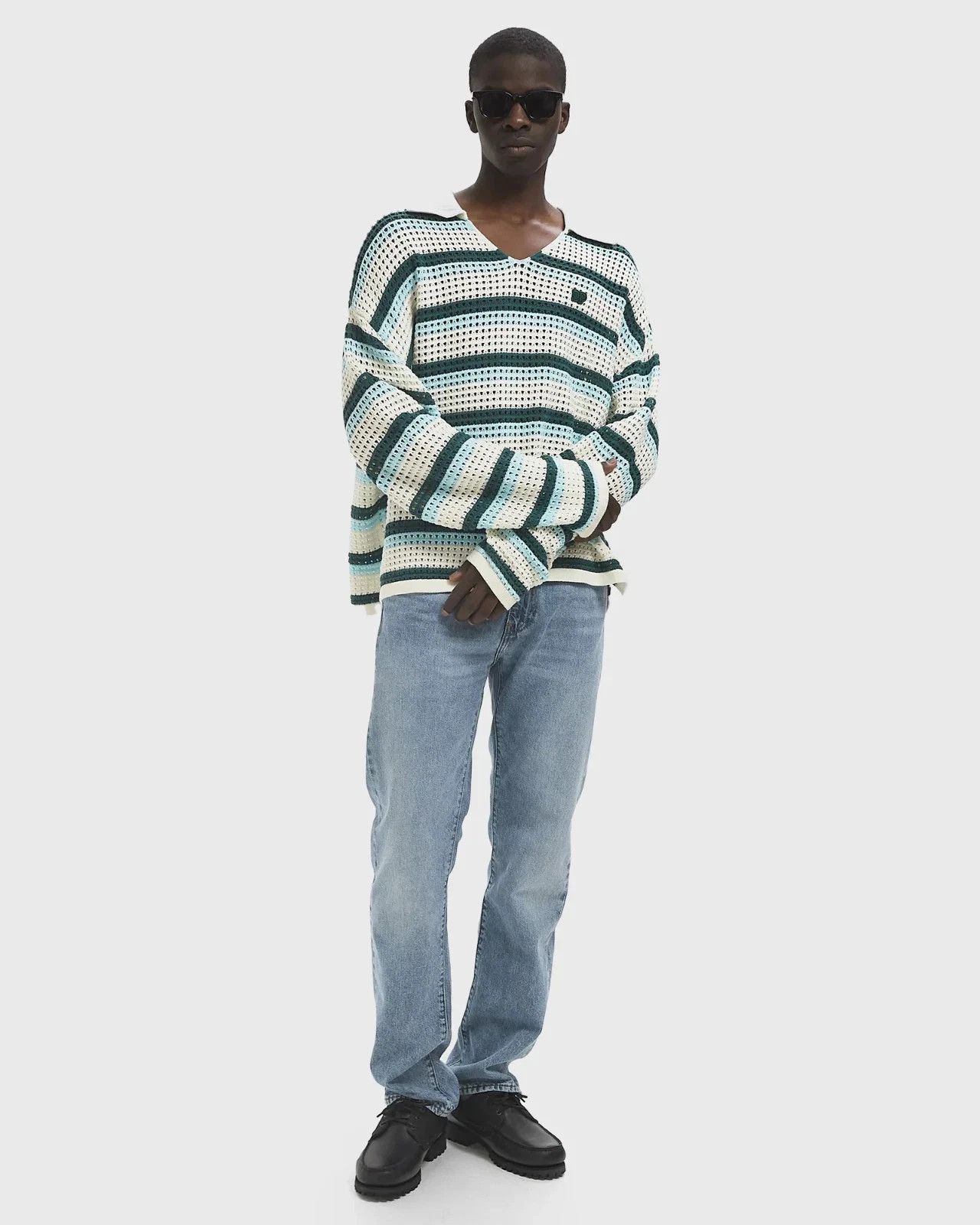 Daily Paper Daily Paper CROCHET V-NECK SWEATER SZ XL Size US XL / EU 56 / 4 - 3 Thumbnail