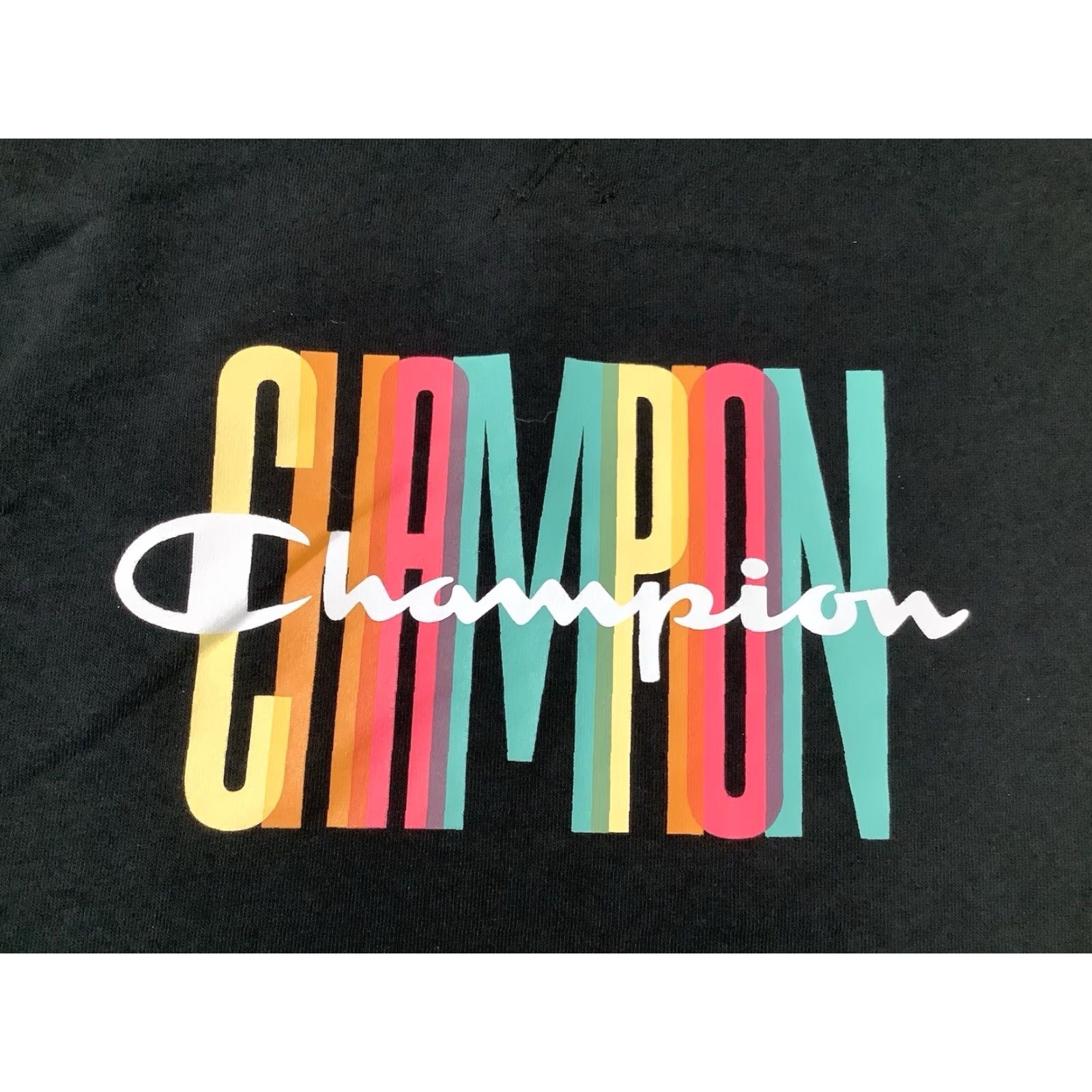Champion Champion Athleticwear Shirt 2XL Black Womens Long Sleeve Pullover Crew Neck Active Top Regular Fit Size XXL / US 16-18 / IT 52-54 - 2 Thumbnail