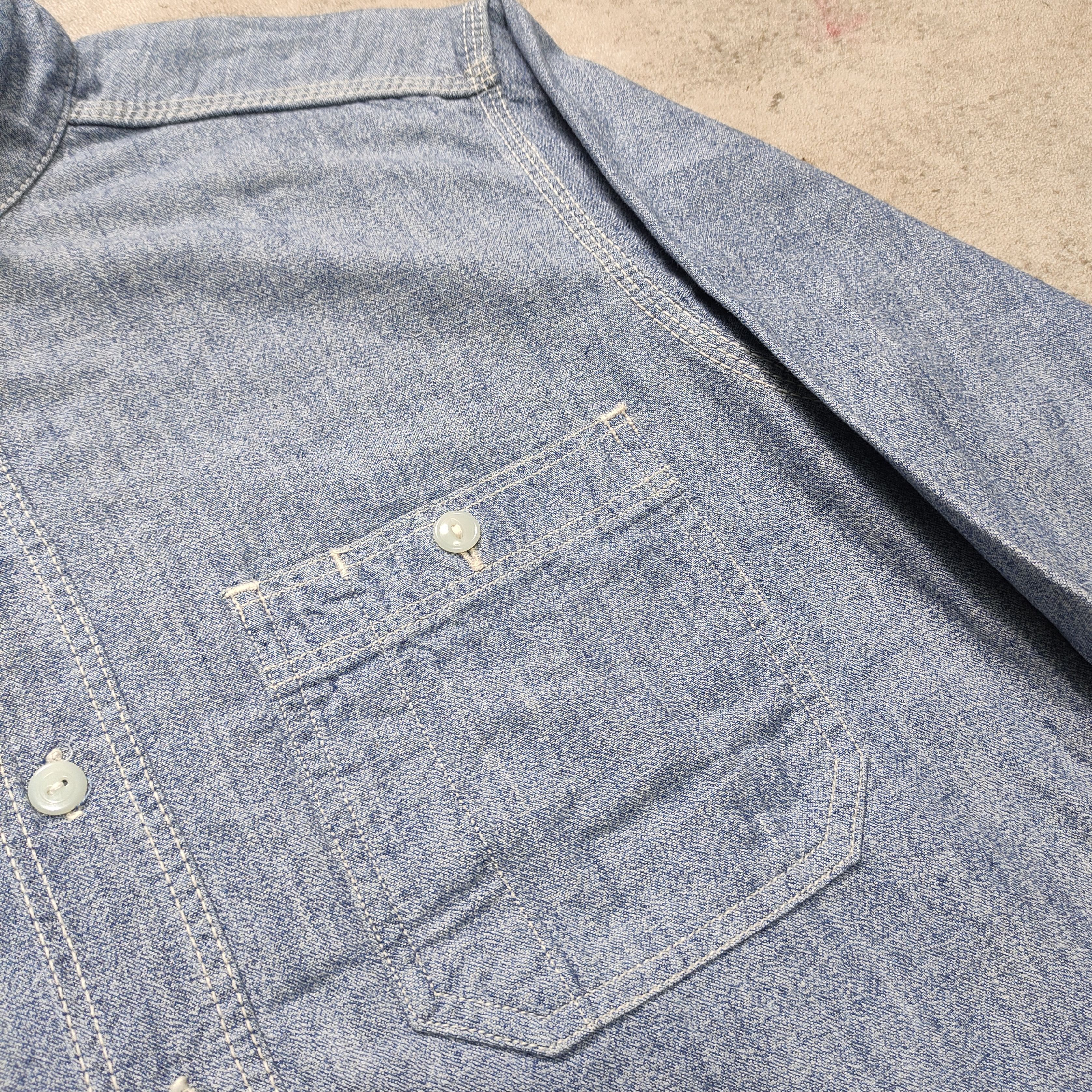 Momotaro Jeans Momotaro Chambray Shirt — Japan Made Size US M / EU 48-50 / 2 - 10 Thumbnail