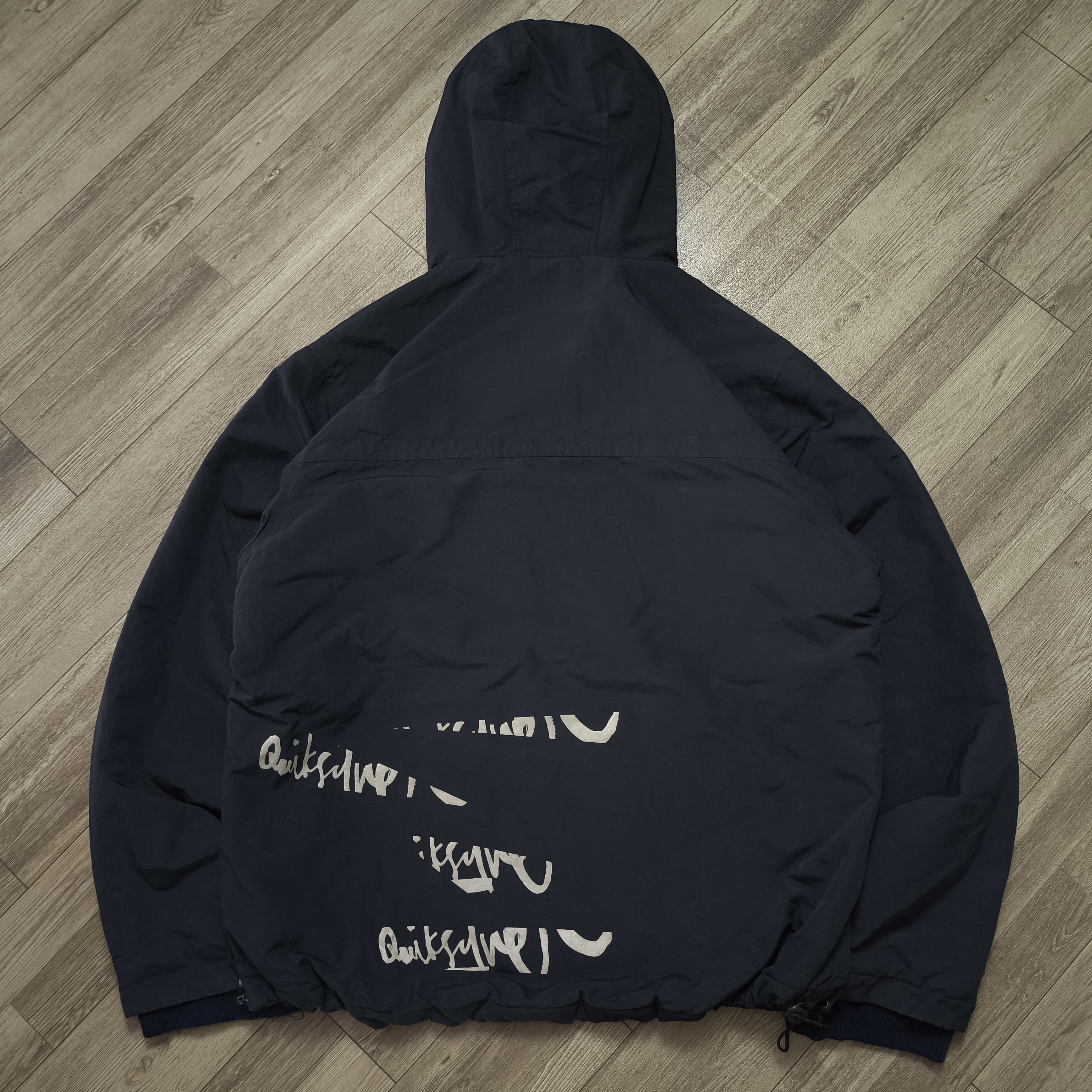 Quiksilver Quiksilver Black Half-Zip Anorak Jacket Size US L / EU 52-54 / 3 - 8 Thumbnail