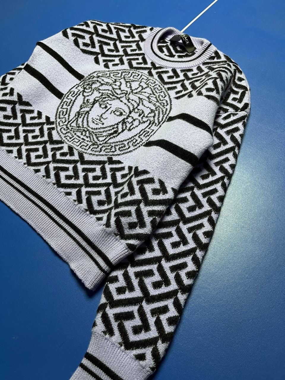 Versace Versace La Greca Medusa Knit Sweater Women’s Made in Italy Size S / US 4 / IT 40 - 3 Thumbnail