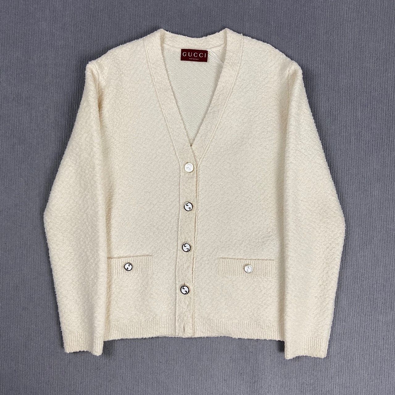 Gucci Gucci Interlocking G Button Cardigan Size S Size S / US 4 / IT 40 - 1 Thumbnail