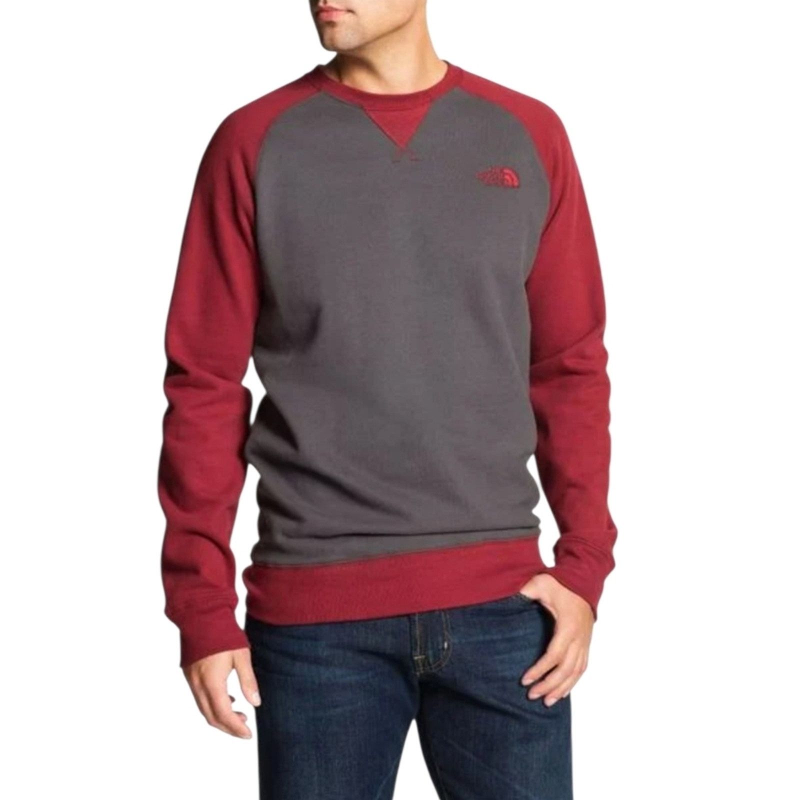 The North Face The North Face Men's Red and Gray Sweater Size US M / EU 48-50 / 2 - 1 Thumbnail