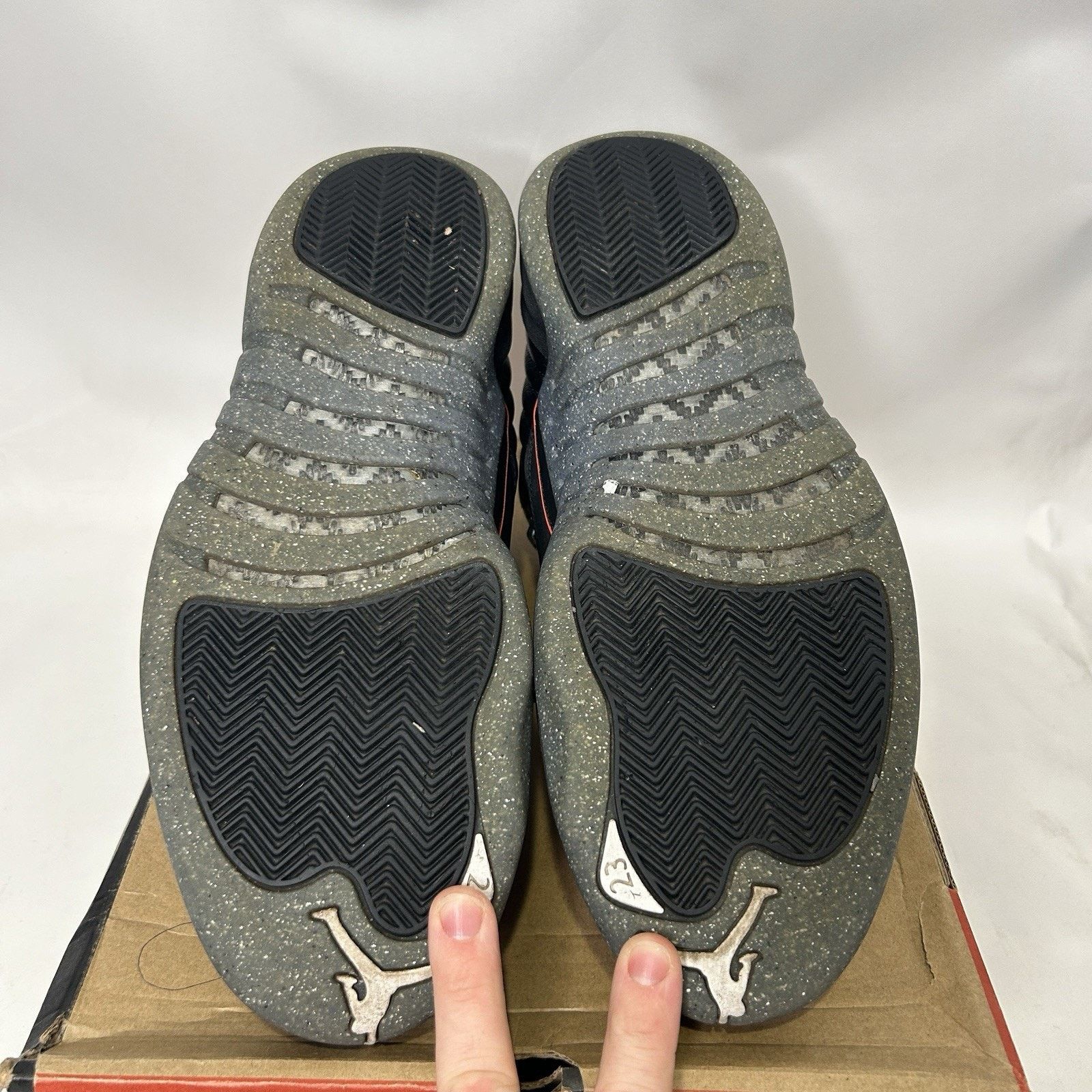Jordan Brand Nike Air Jordan 12 Retro "Utility/Black Bright Crimson” Size US 12 / EU 45 - 7 Thumbnail