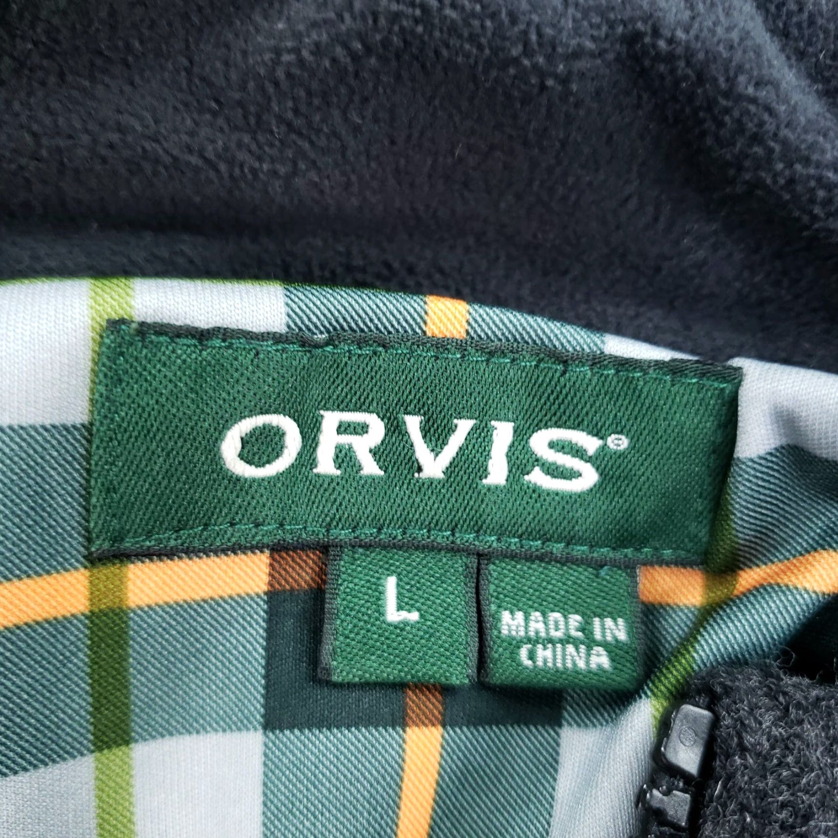 Orvis Orvis Wool Bomber Jacket Womens Large Gray Brown 1/4 Zip Lined Fall Winter Size L / US 10 / IT 46 - 5 Thumbnail