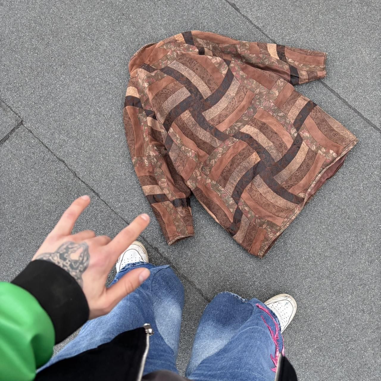 Japanese Brand × Vintage Intricate leather jacket Size US M / EU 48-50 / 2 - 6 Thumbnail