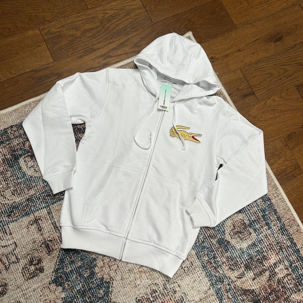 Comme des Garcons SHIRT × Lacoste Comme des garcons shirt x Lacoste white zip up hoodie Size US S / EU 44-46 / 1 - 1 Thumbnail