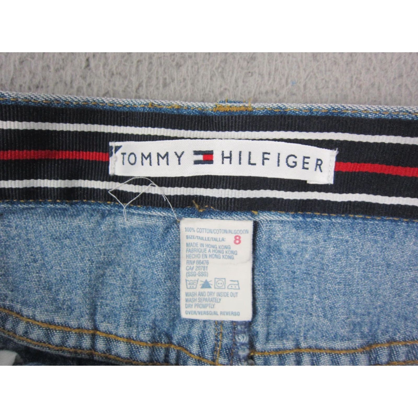 Tommy Hilfiger Vintage Tommy Hilfiger Skirt Womens 8 Blue A-Line Denim 90s Retro City Preppy Shorts? Size 30" / US 8 / IT 44 - 3 Thumbnail