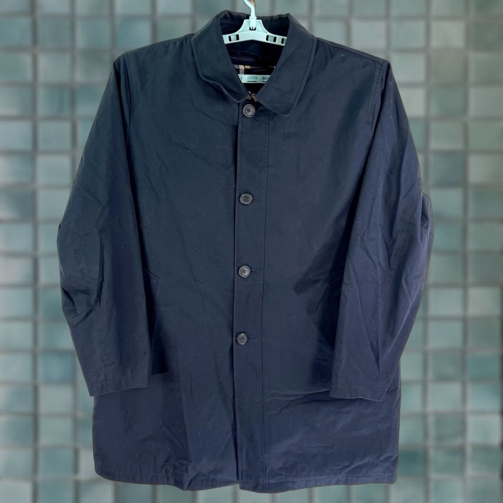 Brooks Brothers VINTAGE Brooks Brothers Men's Overcoat Coat 48 Regular Wool Lined Solid Blue Classic 90s Size US M / EU 48-50 / 2 - 1 Thumbnail