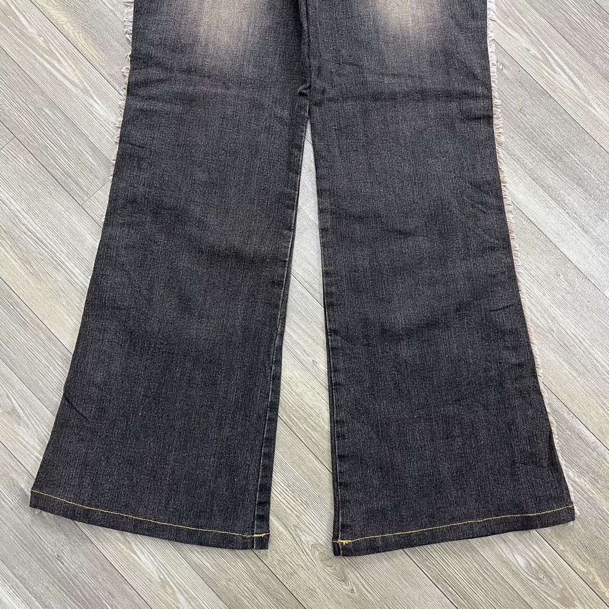 If Six Was Nine × Japanese Brand × Le Grande Bleu (L.G.B.) Y2K Avant Le Temps Waxed Leather Faded Flare Jeans Bootcut Size 27" / US 4 / IT 40 - 11 Thumbnail