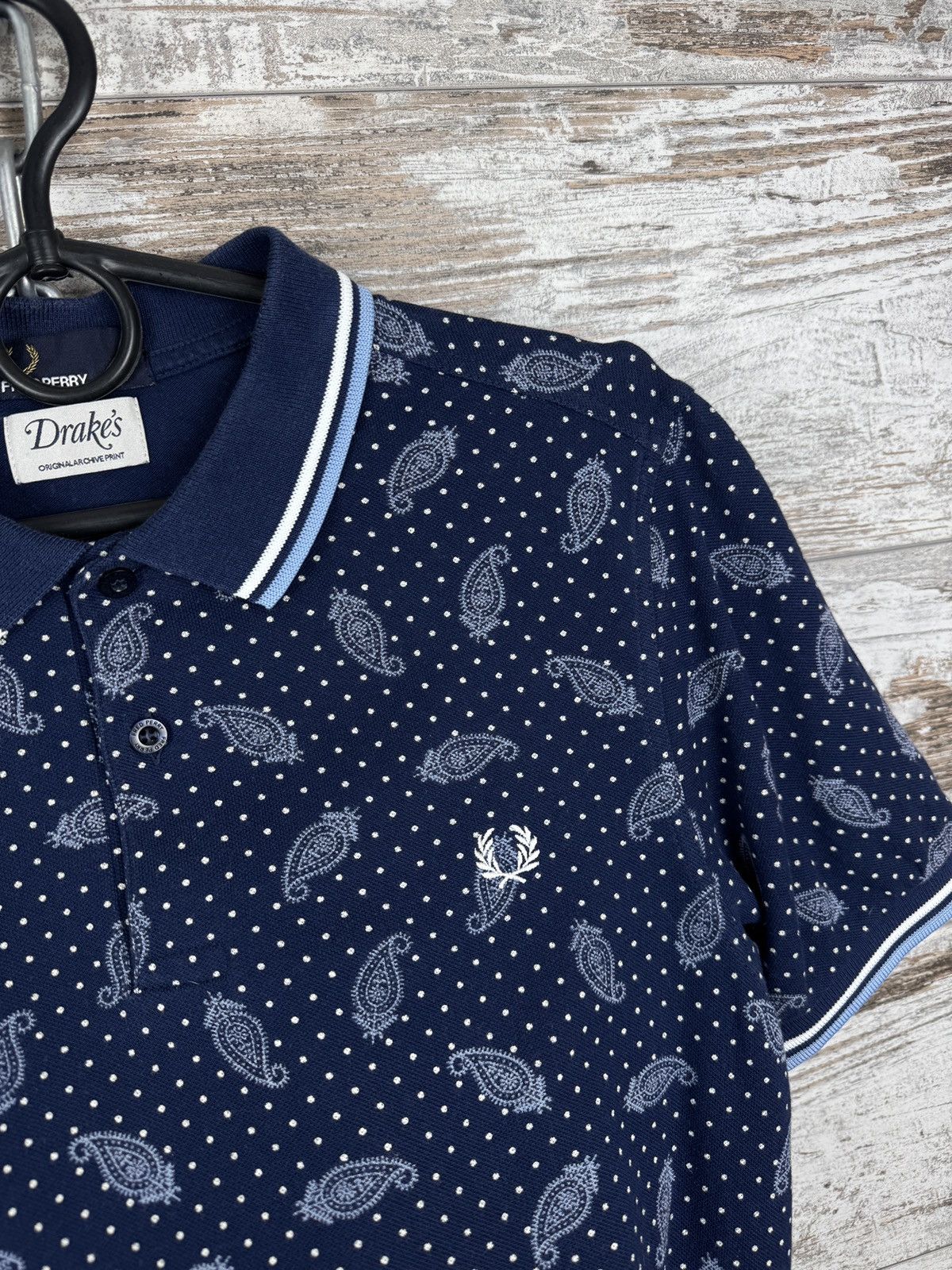 Drake's × Fred Perry Mens Vintage Fred Perry Drake’s polos t-shirt luxury tee Size US M / EU 48-50 / 2 - 6 Thumbnail
