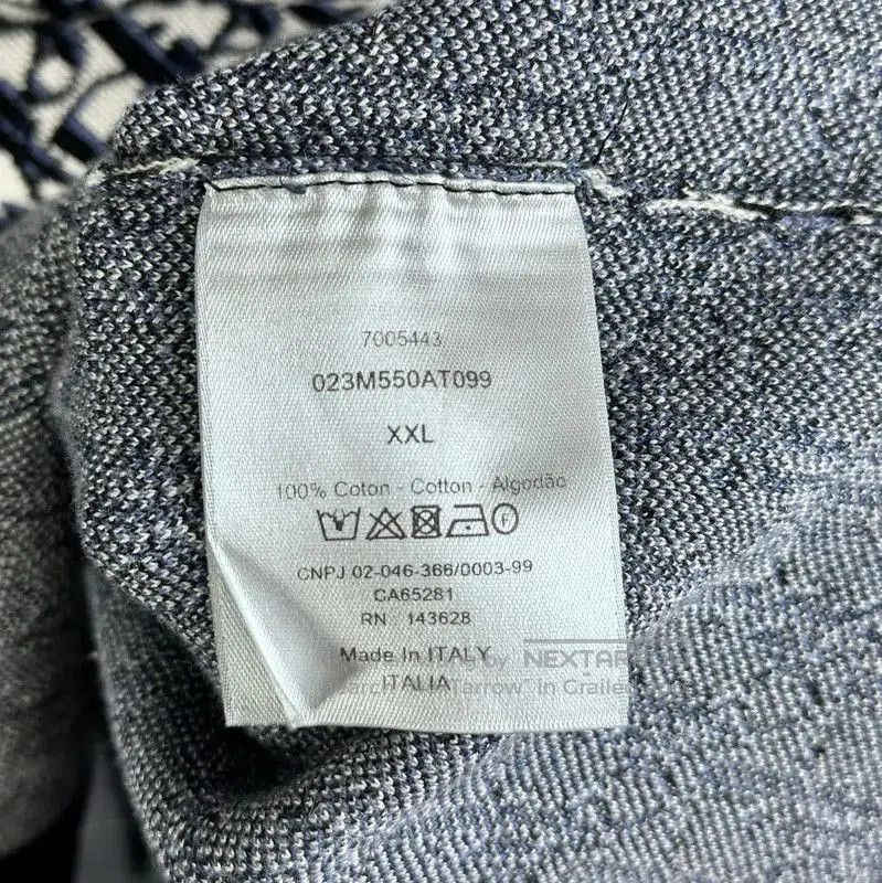 Dior Dior Blue Cotton Blend Long Sleeve Shirt . Size US XXL / EU 58 / 5 - 4 Thumbnail