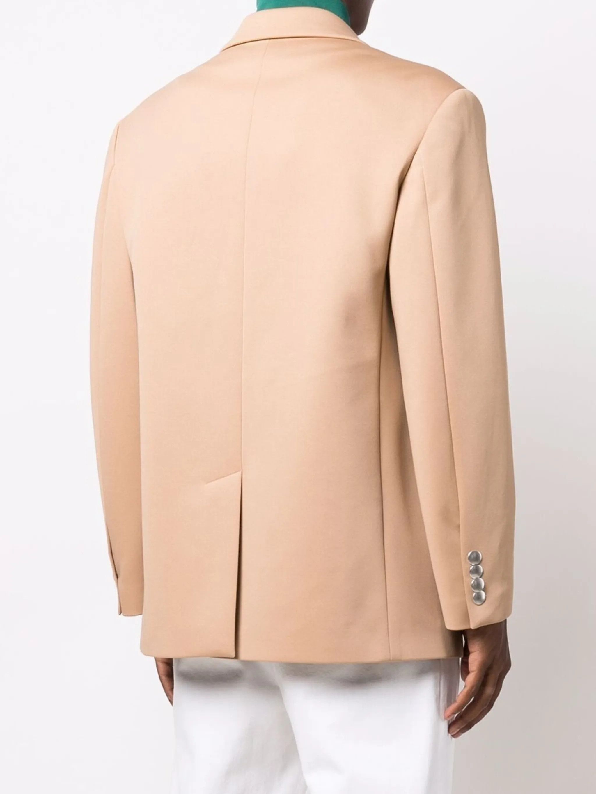 Palm Angels o1y0325 Logo Blazer in Beige/Green Size US M / EU 48-50 / 2 - 4 Thumbnail