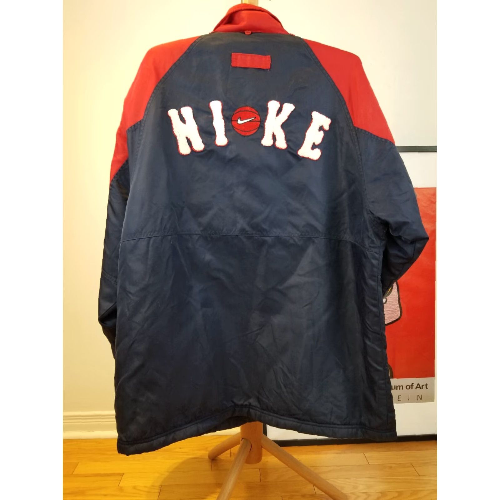 Nike VINTAGE Nike Basketball Parka Jacket Shirt Jacket Parka Men L Blue 90s Size US L / EU 52-54 / 3 - 2 Thumbnail