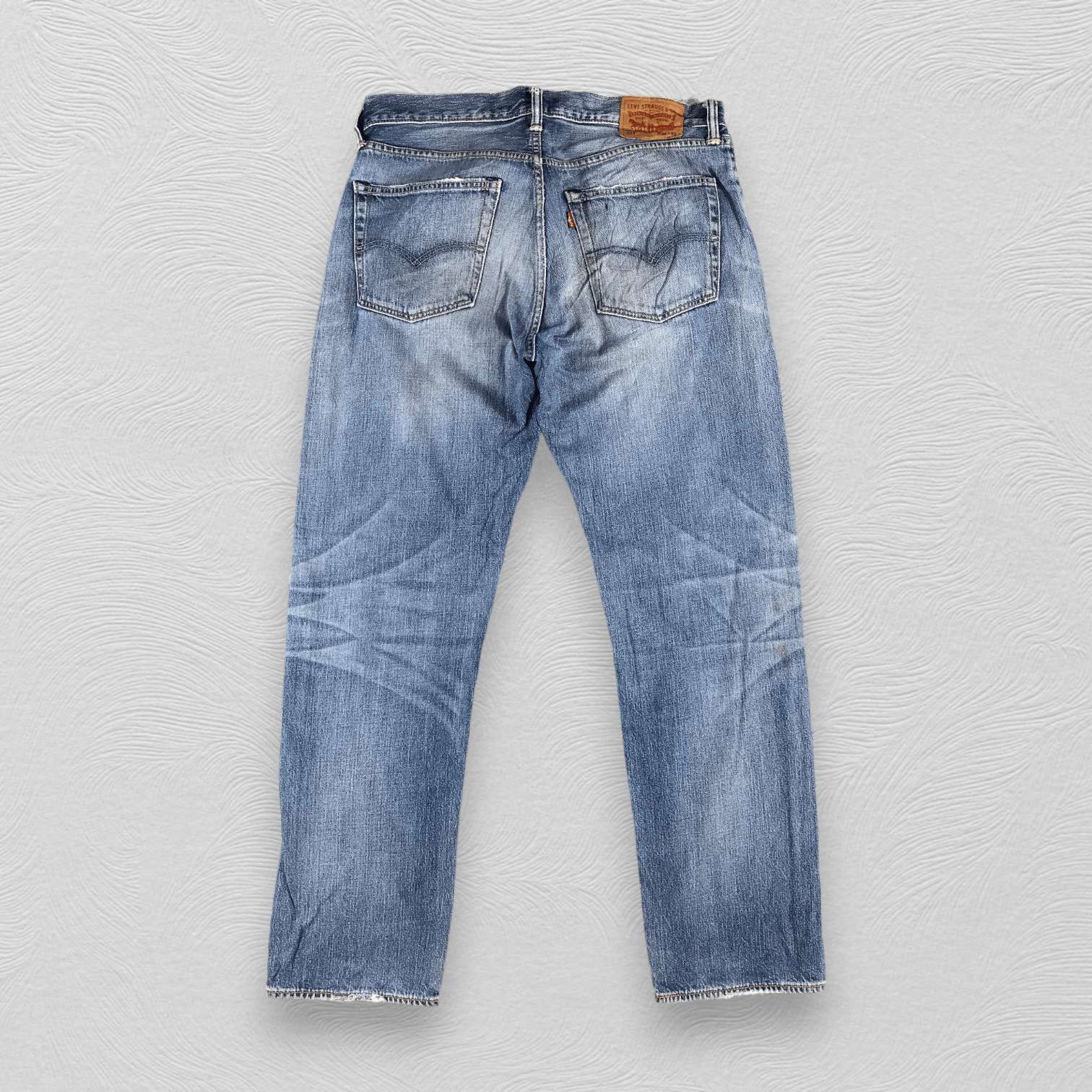 Levi's Vintage Levis 503 Jeans Distress Faded Blue Denim KJ957 Size US 34 / EU 50 - 2 Thumbnail