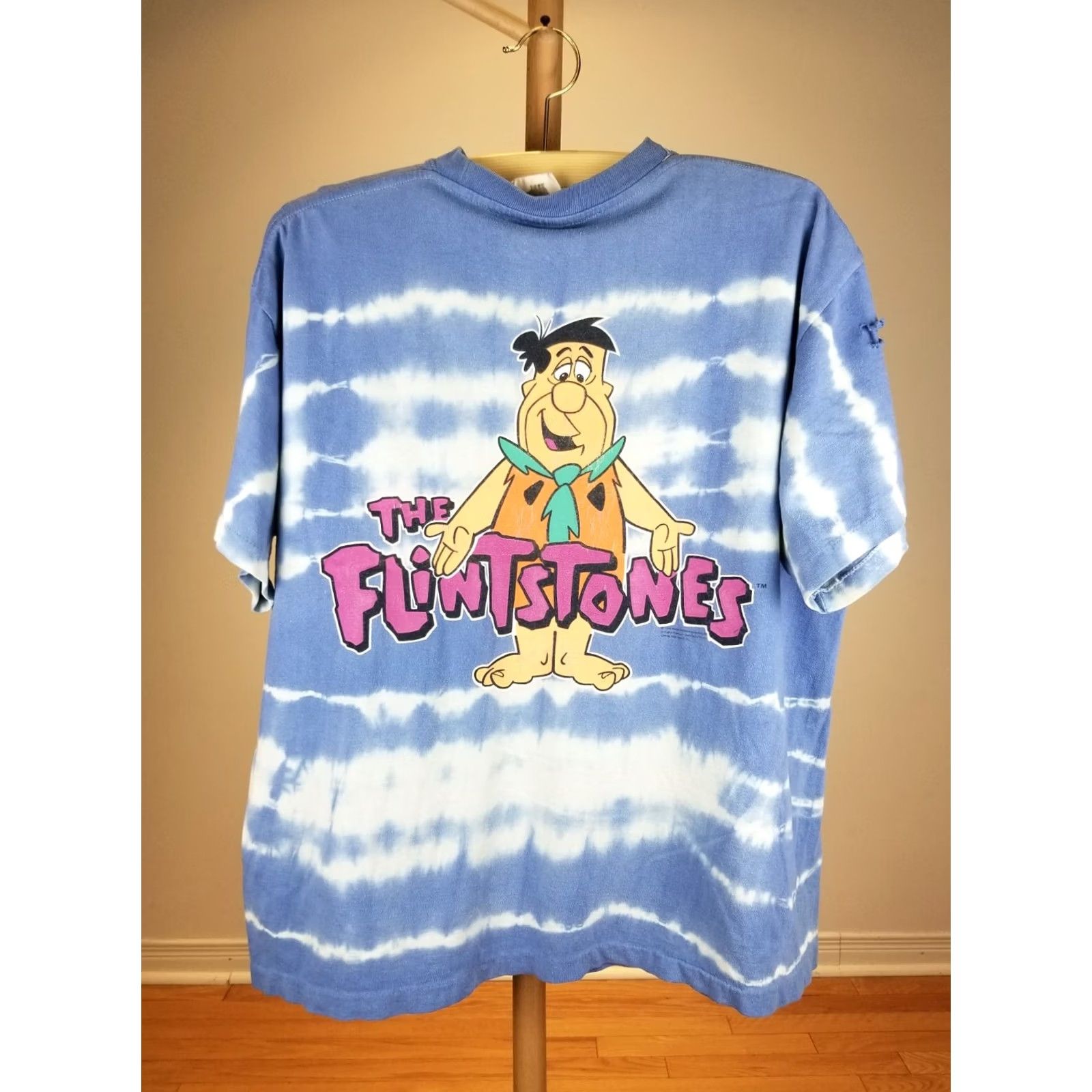Vintage VINTAGE 94' FLINTSTONES SLAM 2 SIDE PRINT SINGLE STITCH CARTOON T-SHIRT SZ LARGE Size US L / EU 52-54 / 3 - 8 Thumbnail