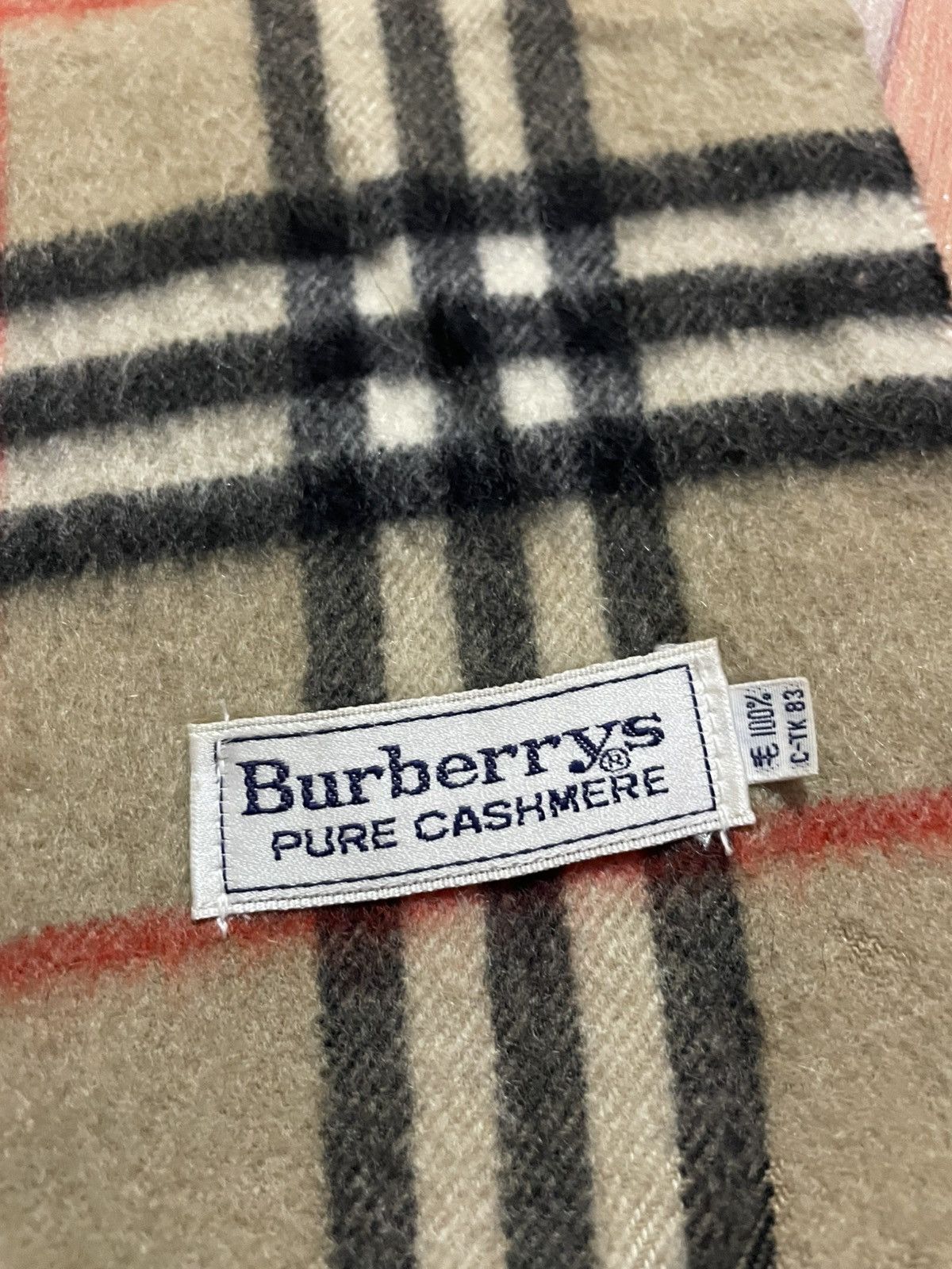 Burberry Burberry Scarf Pure Cashmere Size ONE SIZE - 2 Thumbnail