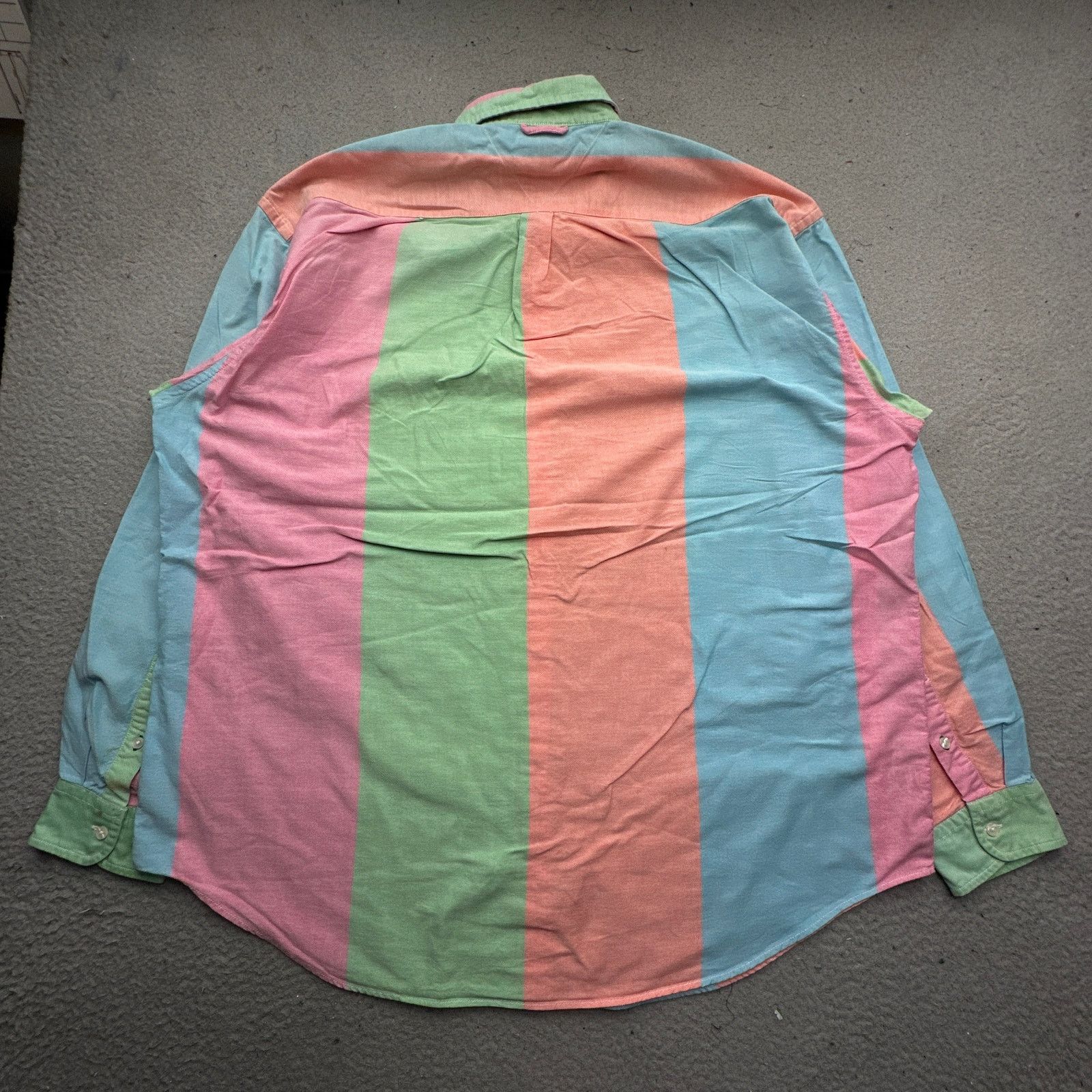 Tommy Hilfiger VTG Tommy Hilfiger Colorblock Long Sleeve Button Shirt XL Size US XL / EU 56 / 4 - 7 Thumbnail