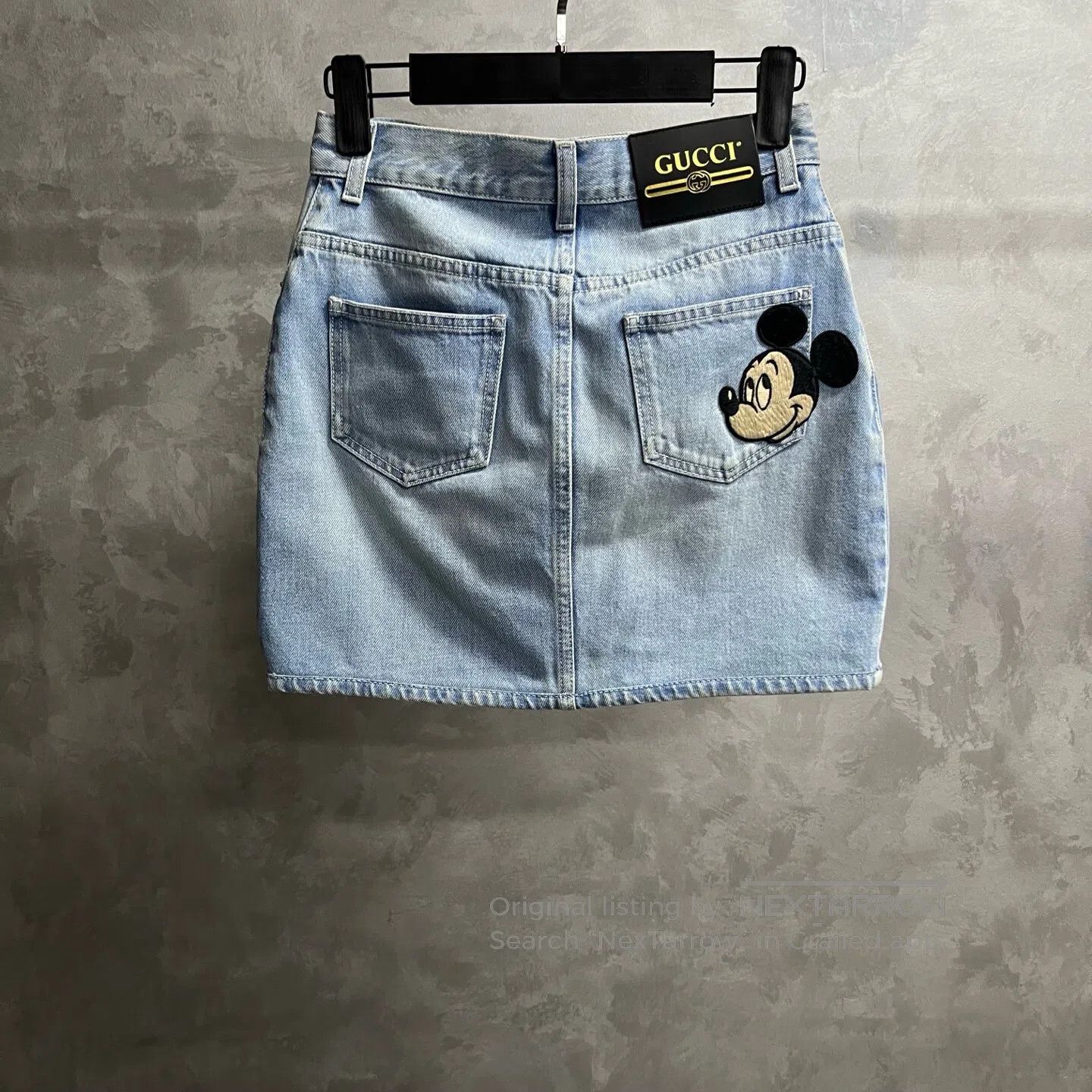 Gucci Guicci size 36 Blue solid-colored mid-waisted straight-leg Size 26" / US 2 / IT 38 - 5 Thumbnail