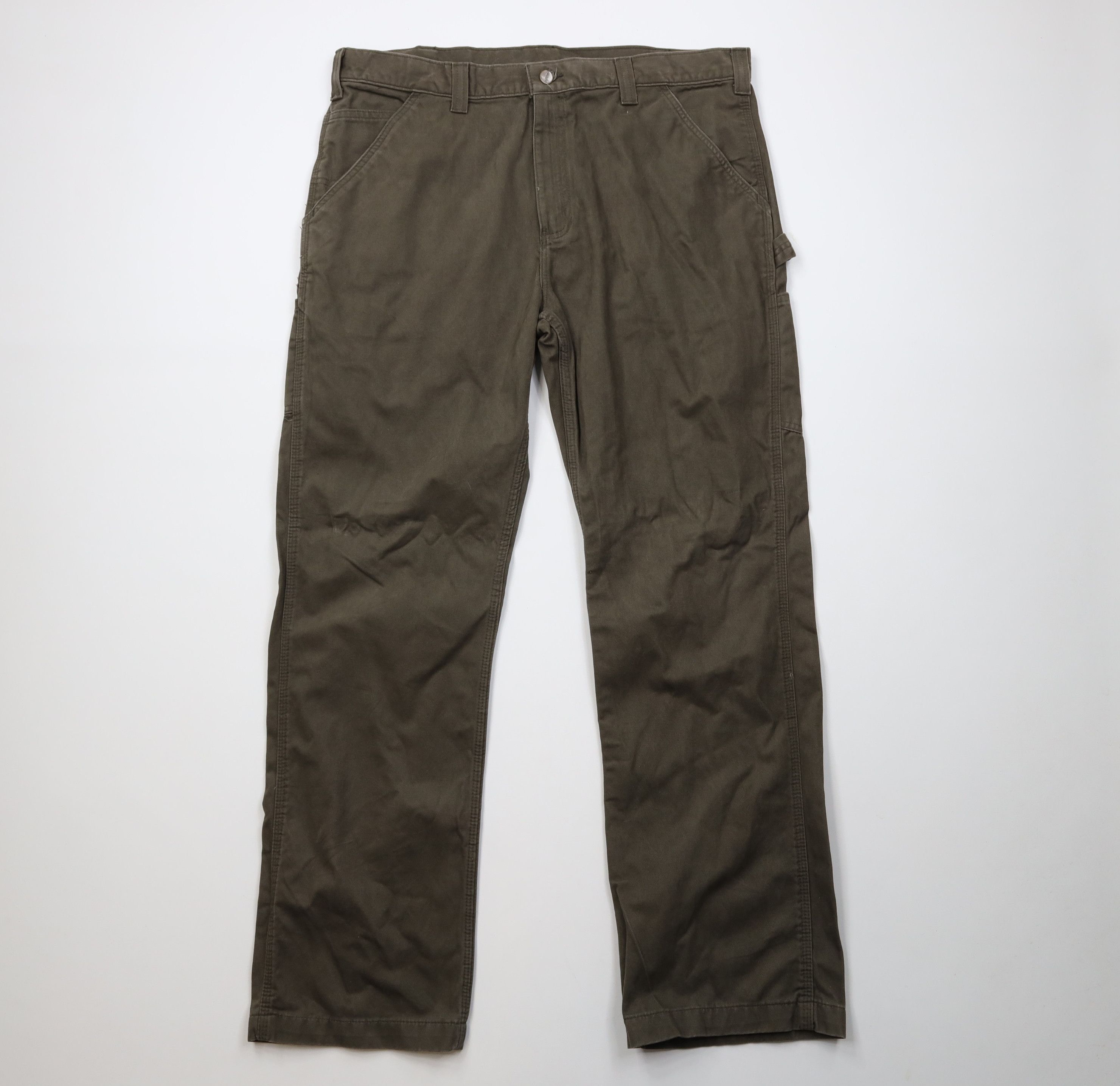 Carhartt Vintage Y2K Carhartt Fit Wide Leg Dungaree Pants Green Size US 38 / EU 54 - 1 Thumbnail