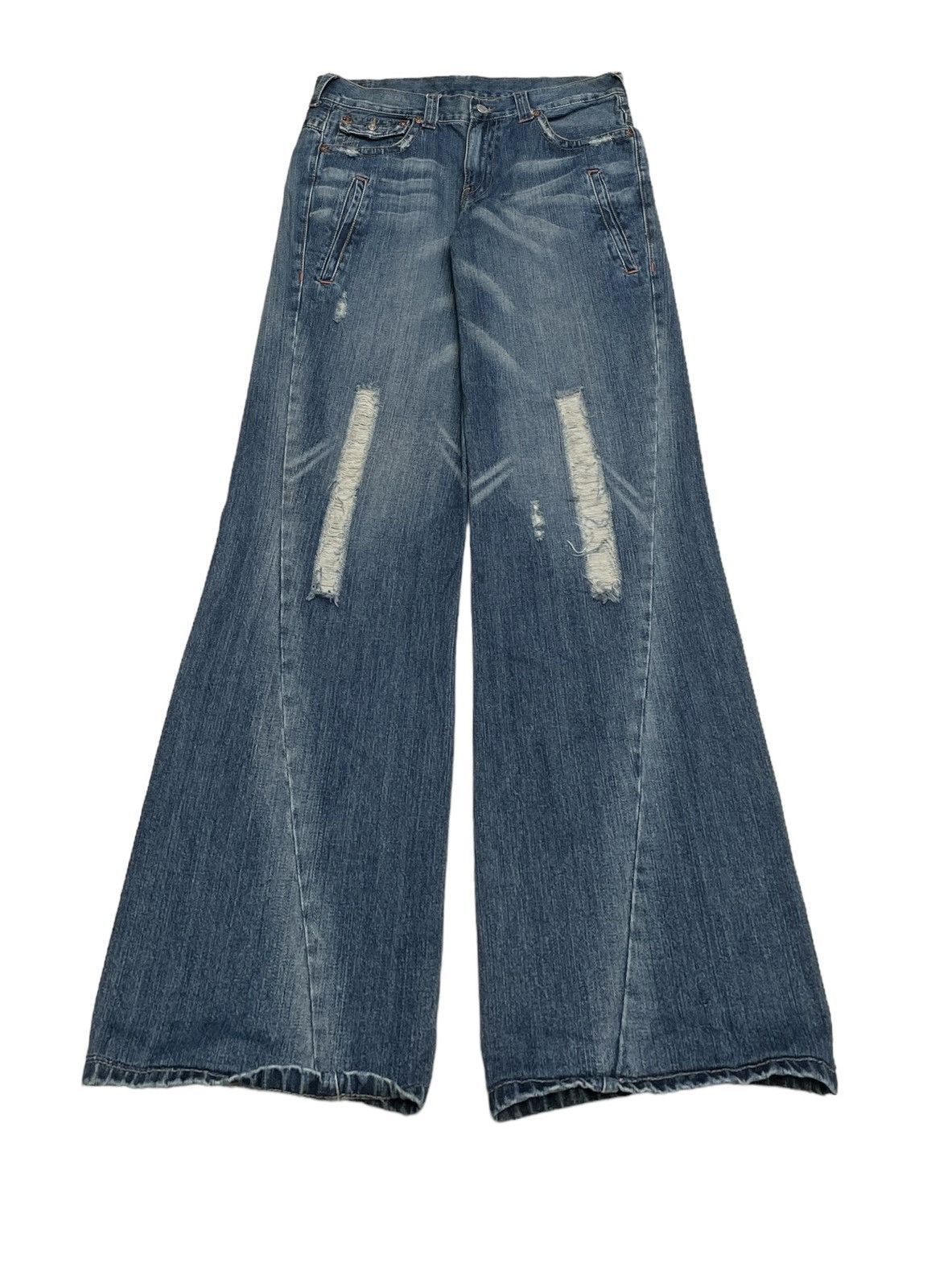 True Religion Rare Design Vintage Brand True Religion Baggy Jeans 1990s Size US 34 / EU 50 - 1 Thumbnail