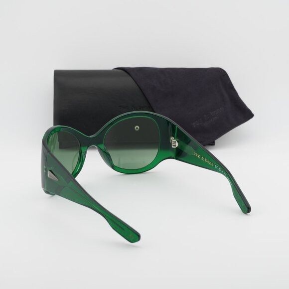Rag & Bone Rag & Bone RNB6004/S 01ED QT Sunglasses Green Frame Size ONE SIZE - 9 Thumbnail