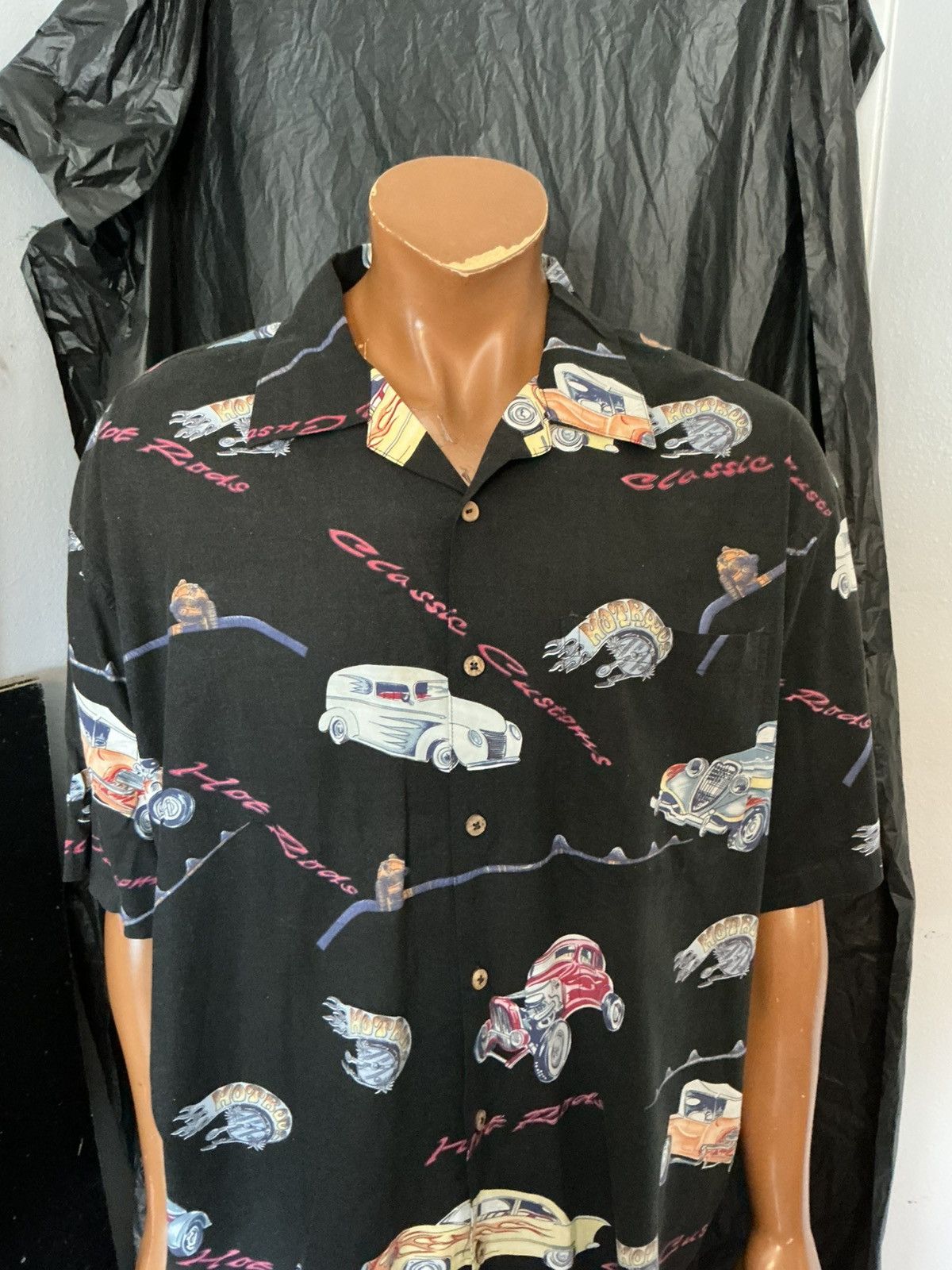 Vintage Vintage Bluewater Wear Hot Rods Cars Racing Hawaiian Shirt Size US XXL / EU 58 / 5 - 10 Thumbnail