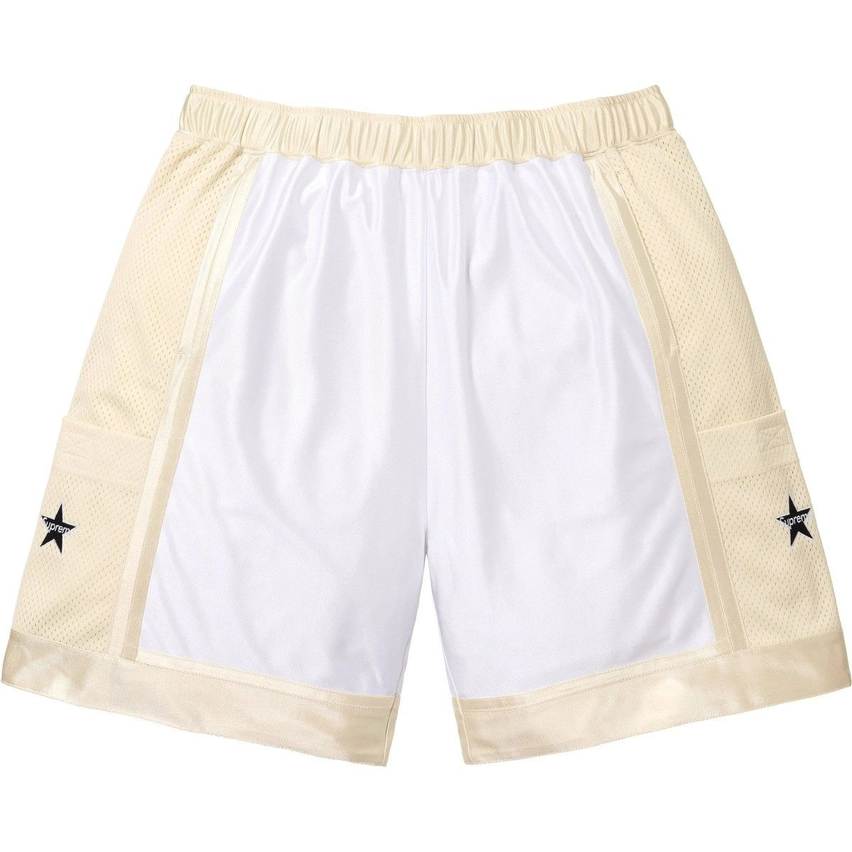 Supreme Supreme Side Pocket Basketball Short SS25 Large White Shorts Size US 34 / EU 50 - 1 Thumbnail