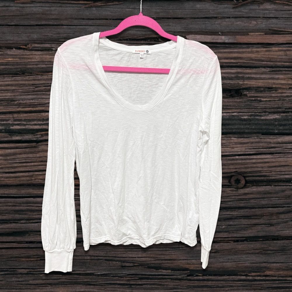 Sundry Sundry Scoop Neck Shirt Size S / US 4 / IT 40 - 1 Thumbnail