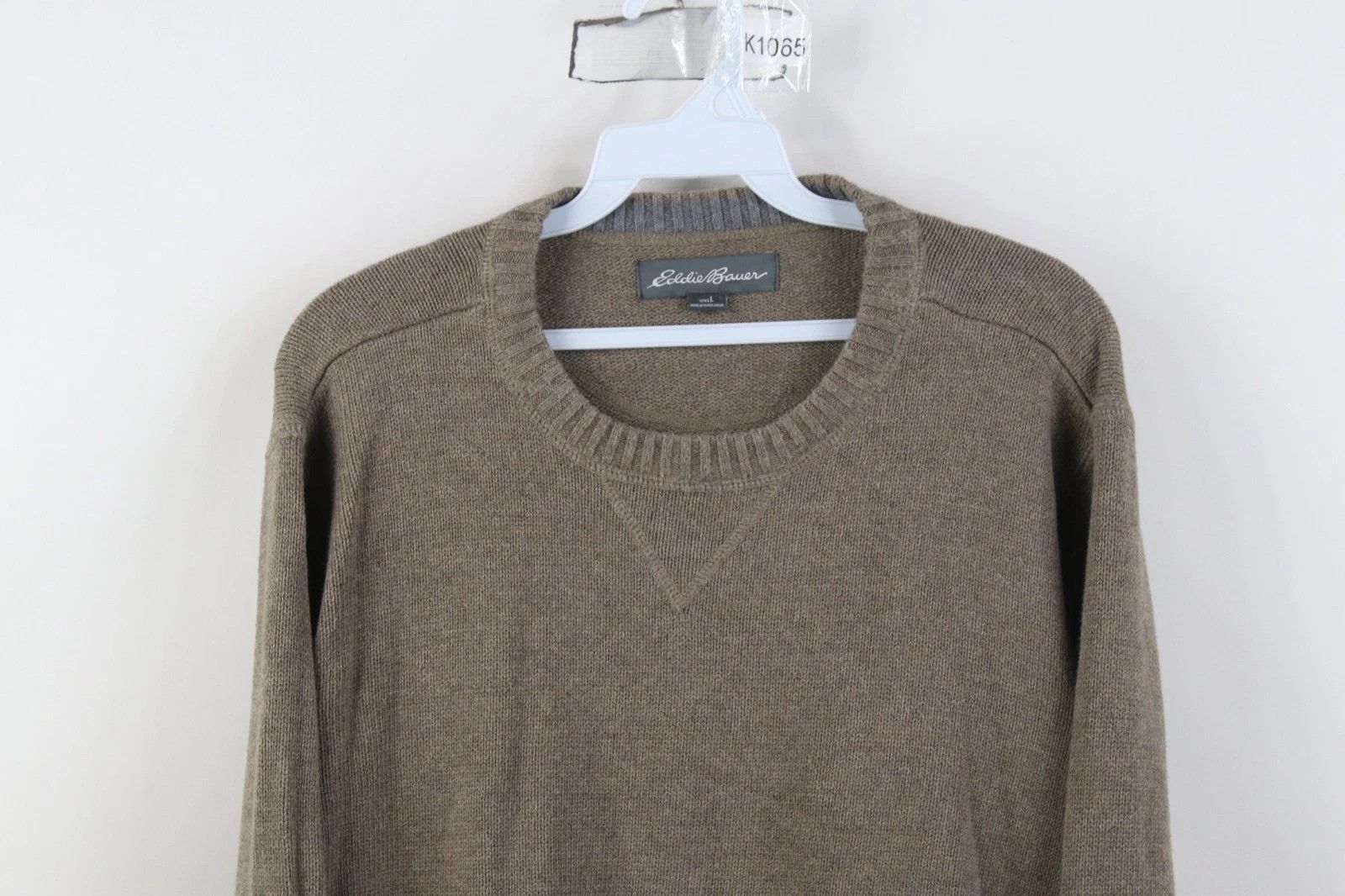 Eddie Bauer Vintage Y2K Eddie Bauer Blank Cotton Knit Crewneck Sweater Size US L / EU 52-54 / 3 - 2 Thumbnail