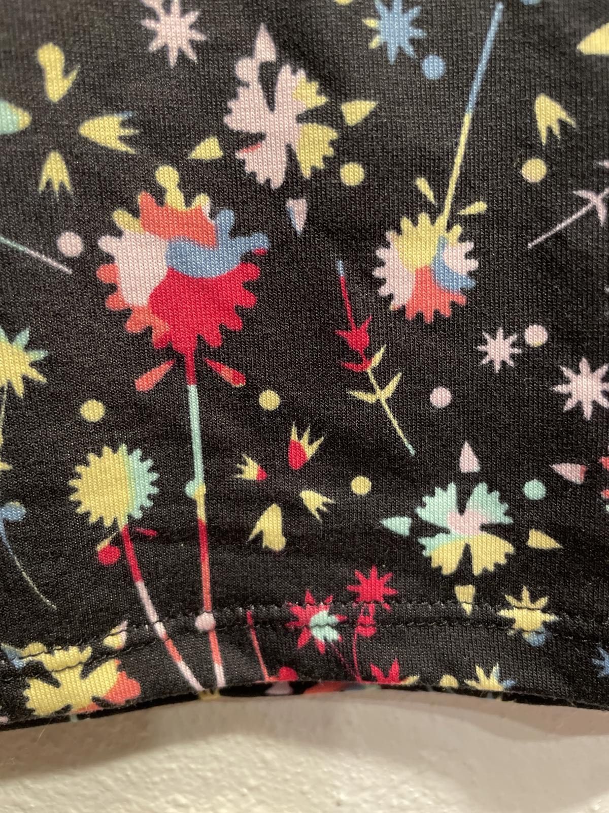 Other LuLaRoe Julia Tee Shirt Dress Tunic Women's XL Black Floral Size XL / US 12-14 / IT 48-50 - 8 Thumbnail