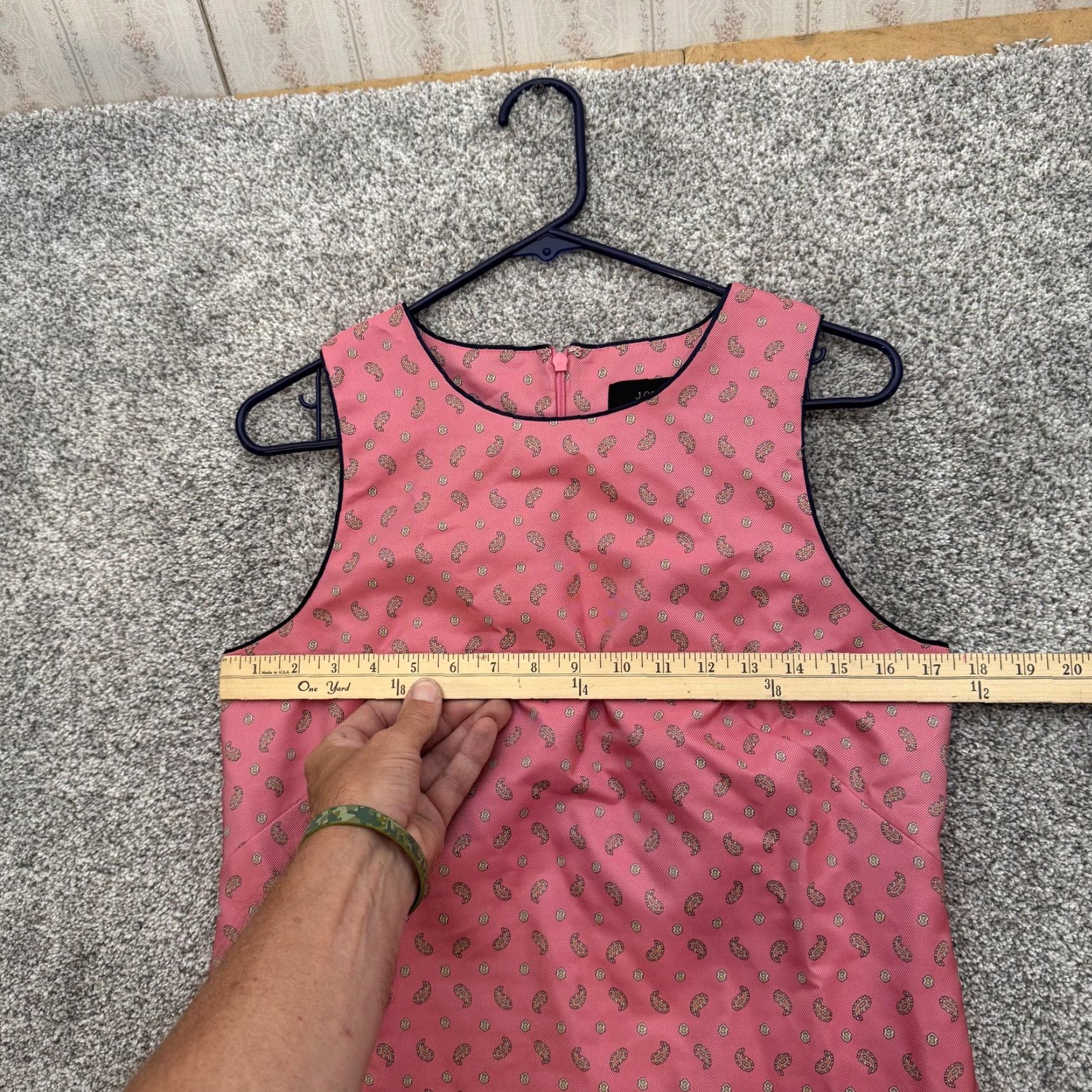 J.Crew J.CREW Dress Womens 6 Pink Paisley Print Sleeveless Sheath Re-Imagined Lined Dress Size M / US 6-8 / IT 42-44 - 2 Thumbnail